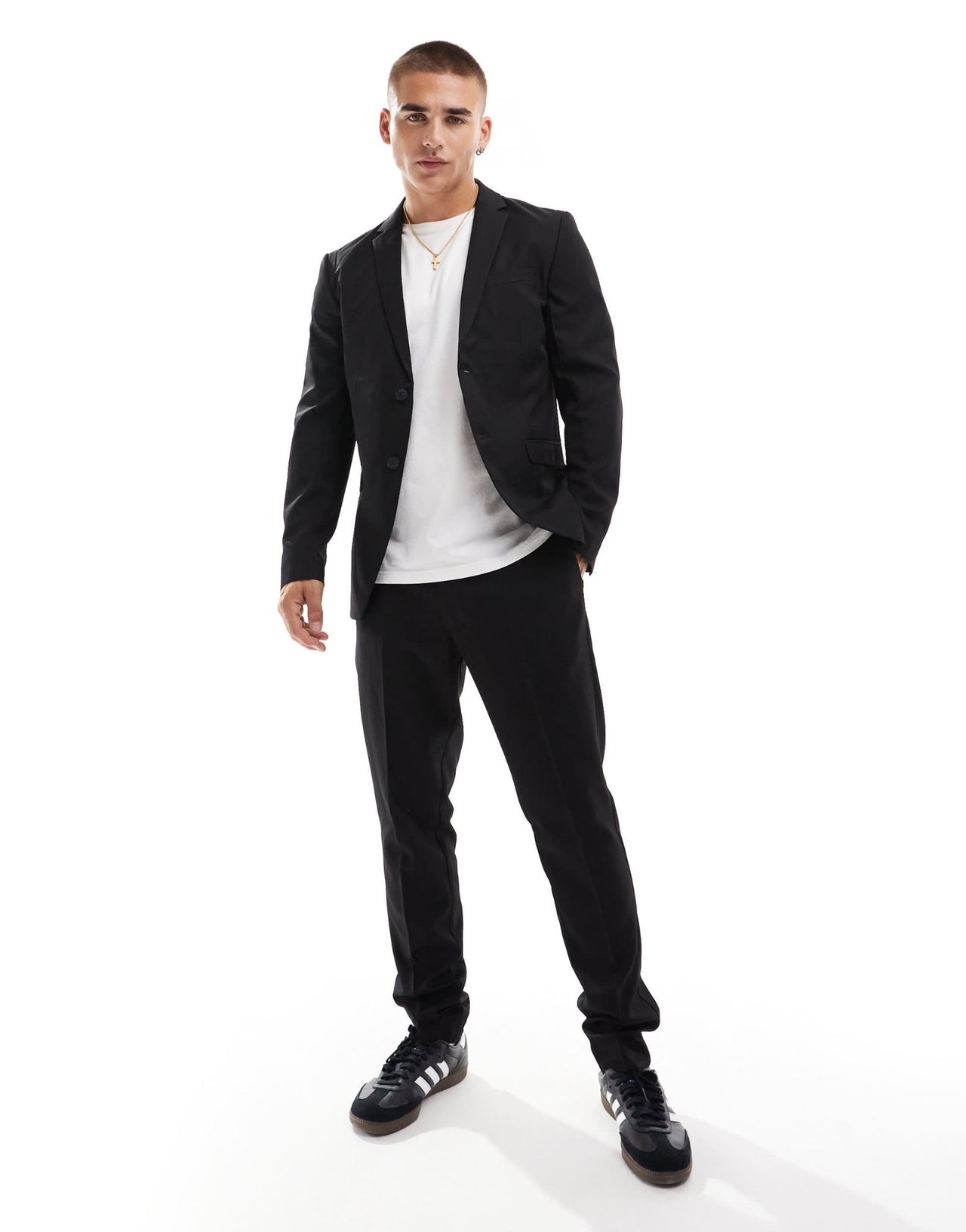 Jack & Jones slim fit suit trouser in black - ASOS Sample Sale
