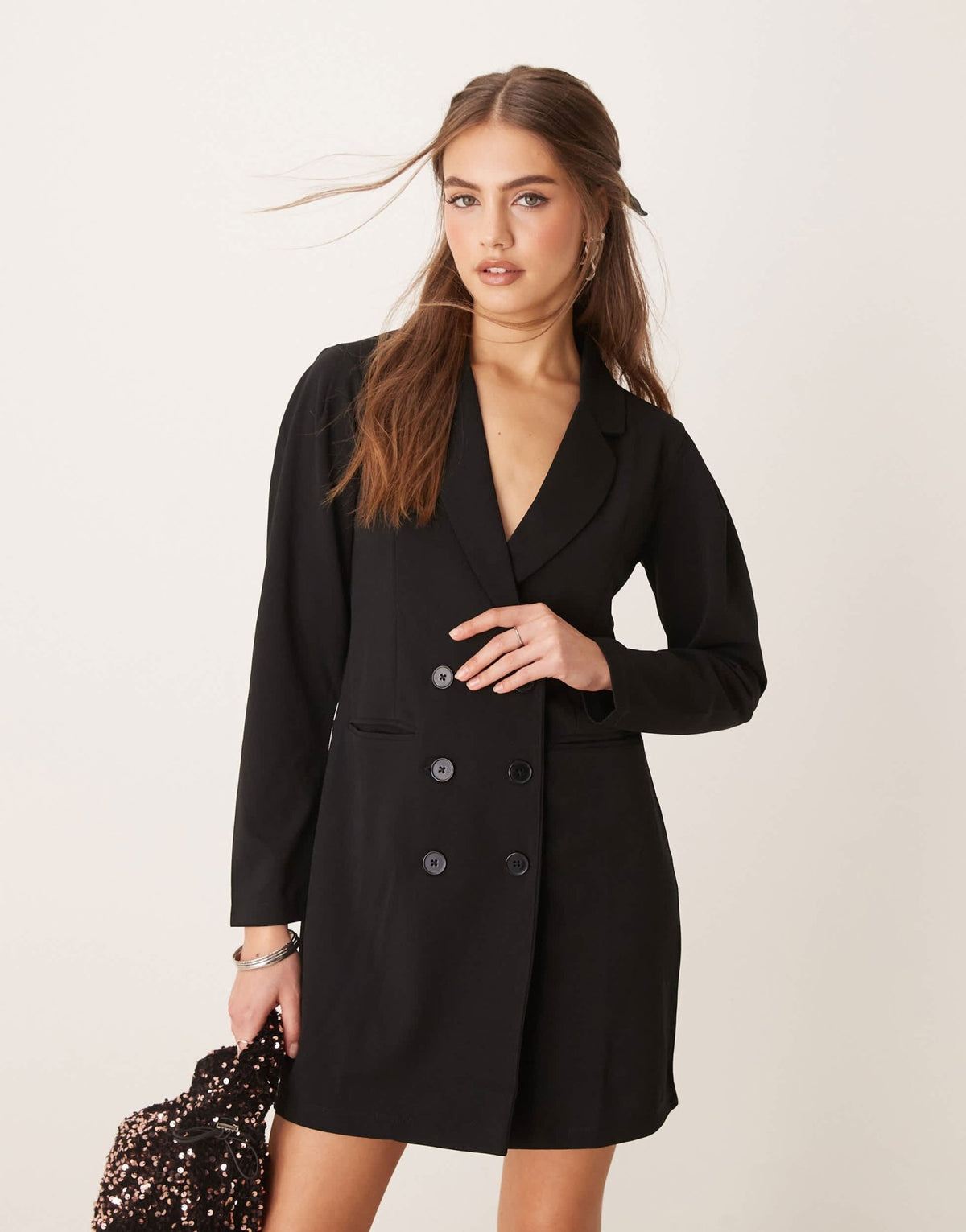 JDY blazer dress in black - ASOS Sample Sale
