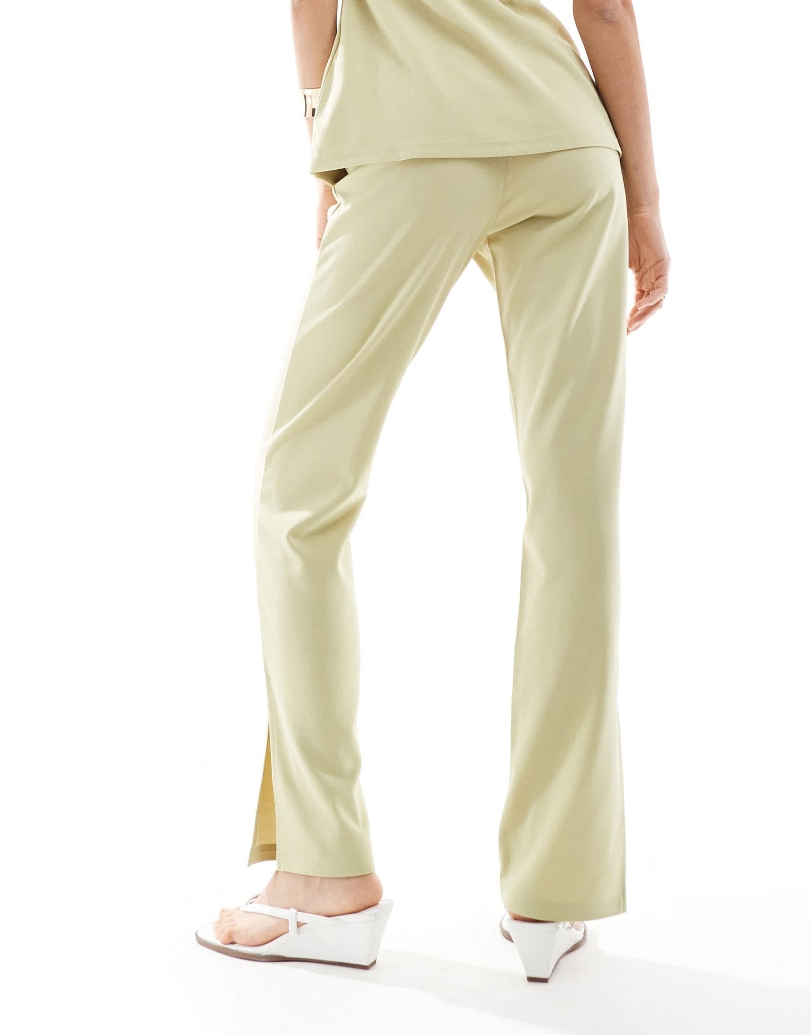 JDY flare trouser co-ord in sage green - ASOS Sample Sale