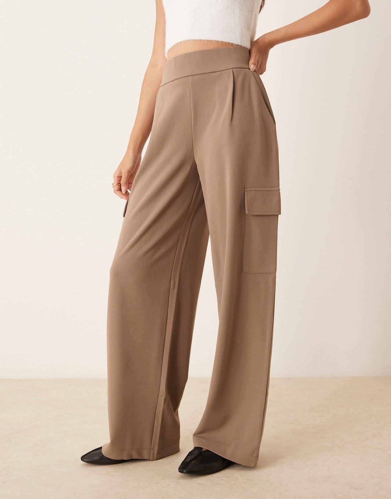 JDY side pocket cargo trousers co - ord in brown - ASOS Sample Sale