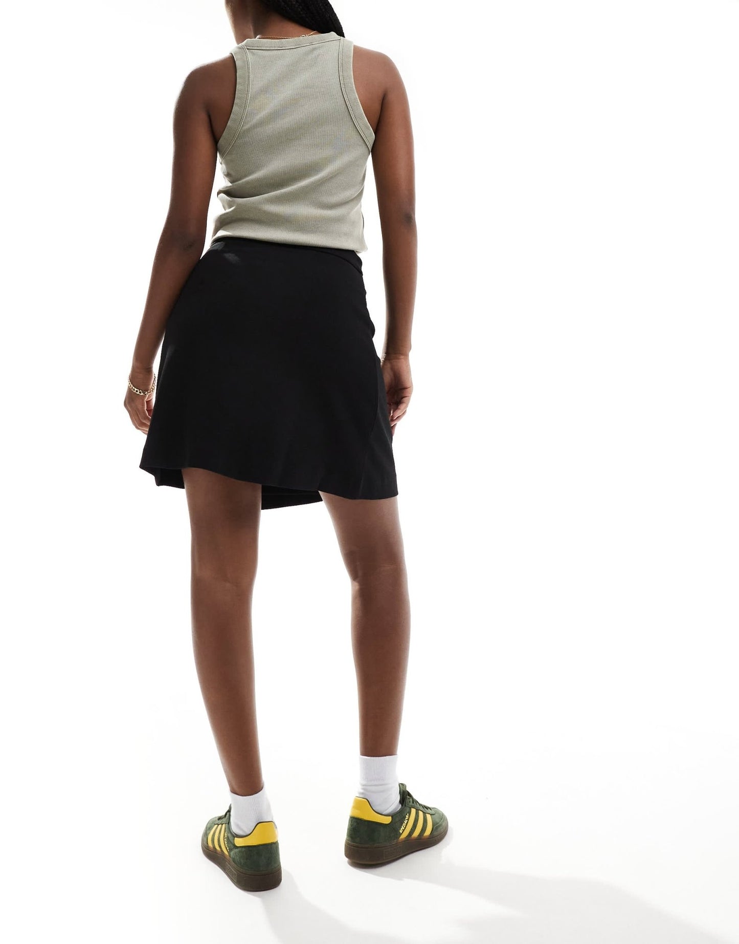 JDY tie detail tailored mini skirt in black - ASOS Sample Sale