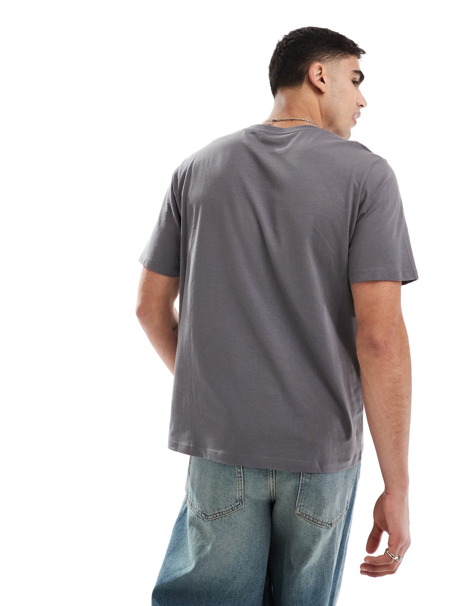 JJ Rebel oversized t-shirt in dark grey - ASOS Sample Sale