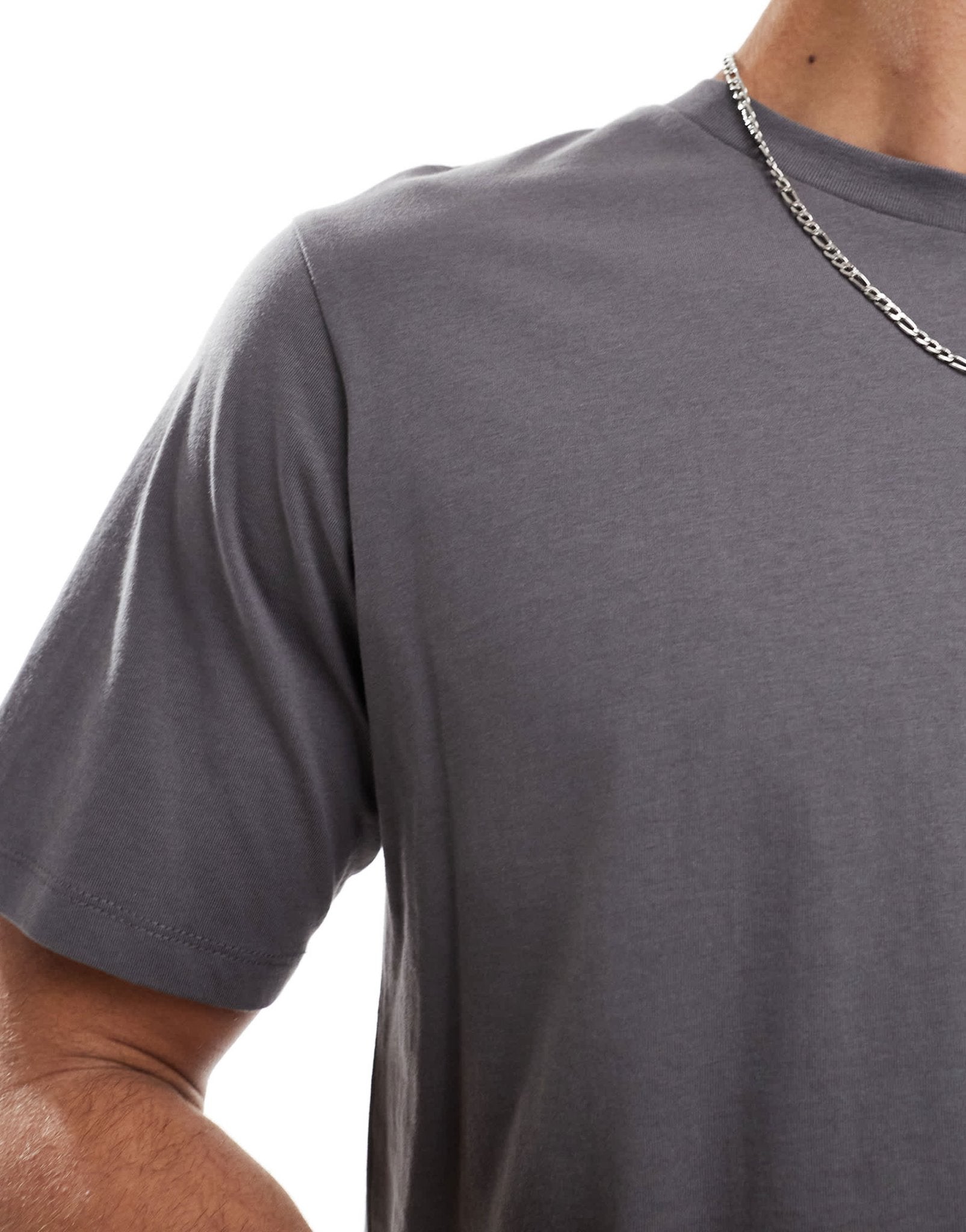 JJ Rebel oversized t-shirt in dark grey - ASOS Sample Sale