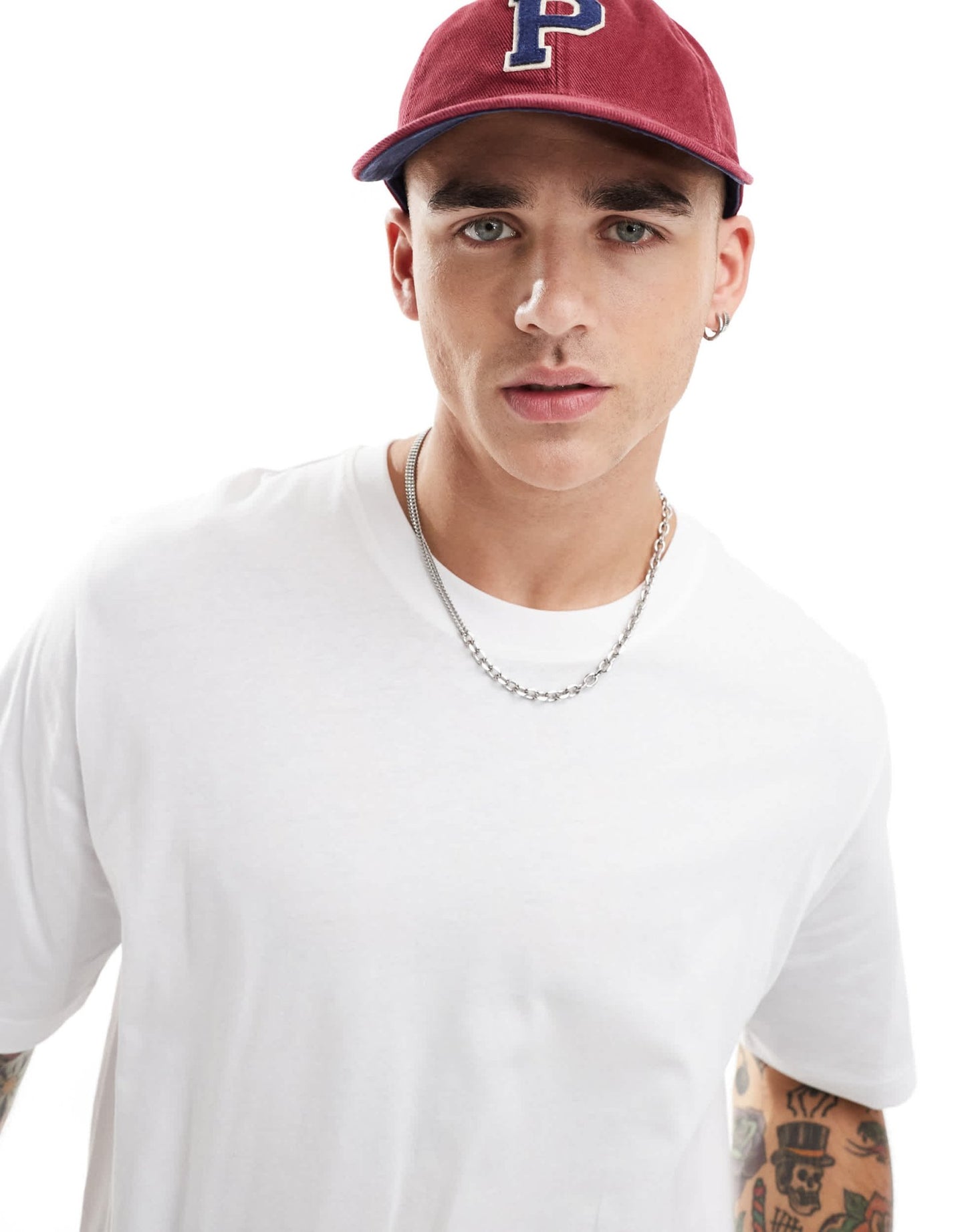 JJ Rebel oversized t-shirt in white - ASOS Sample Sale