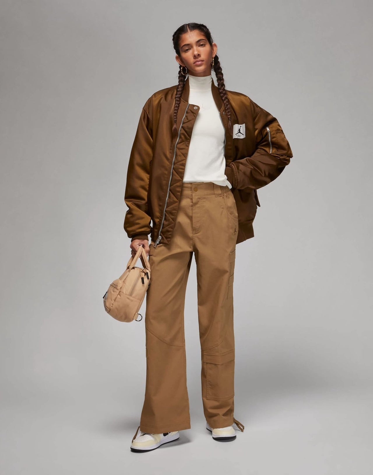 Jordan Chicago cargo trousers in brown - ASOS Sample Sale