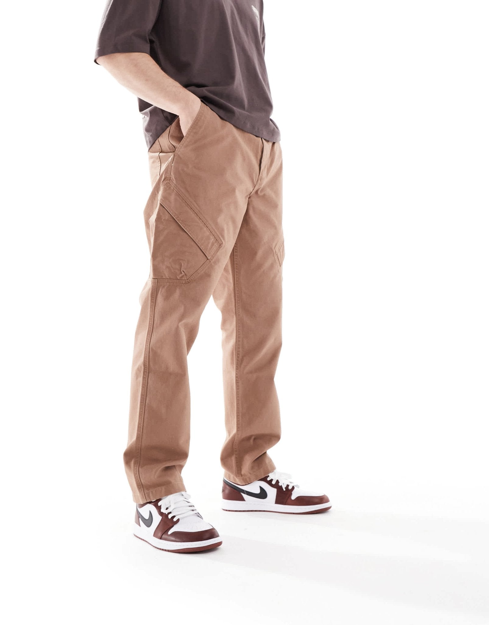 Jordan Chicago trousers in brown - ASOS Sample Sale