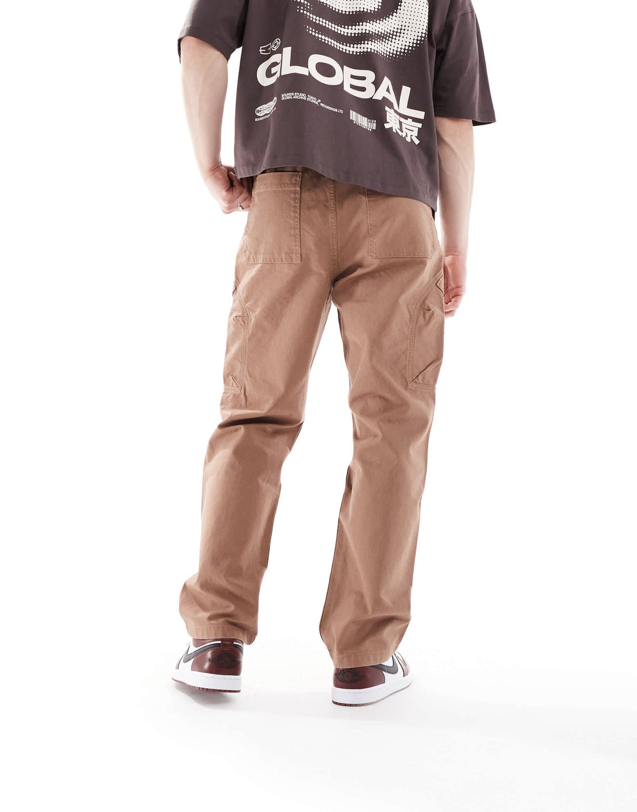 Jordan Chicago trousers in brown - ASOS Sample Sale