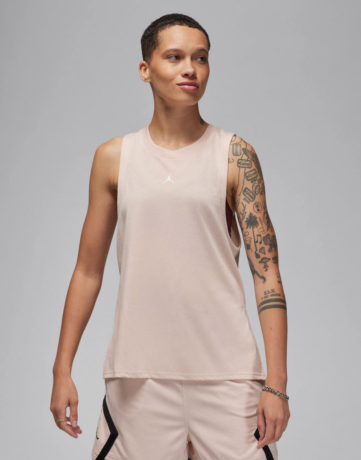 Jordan diamond jumpman tank top in beige - ASOS Sample Sale
