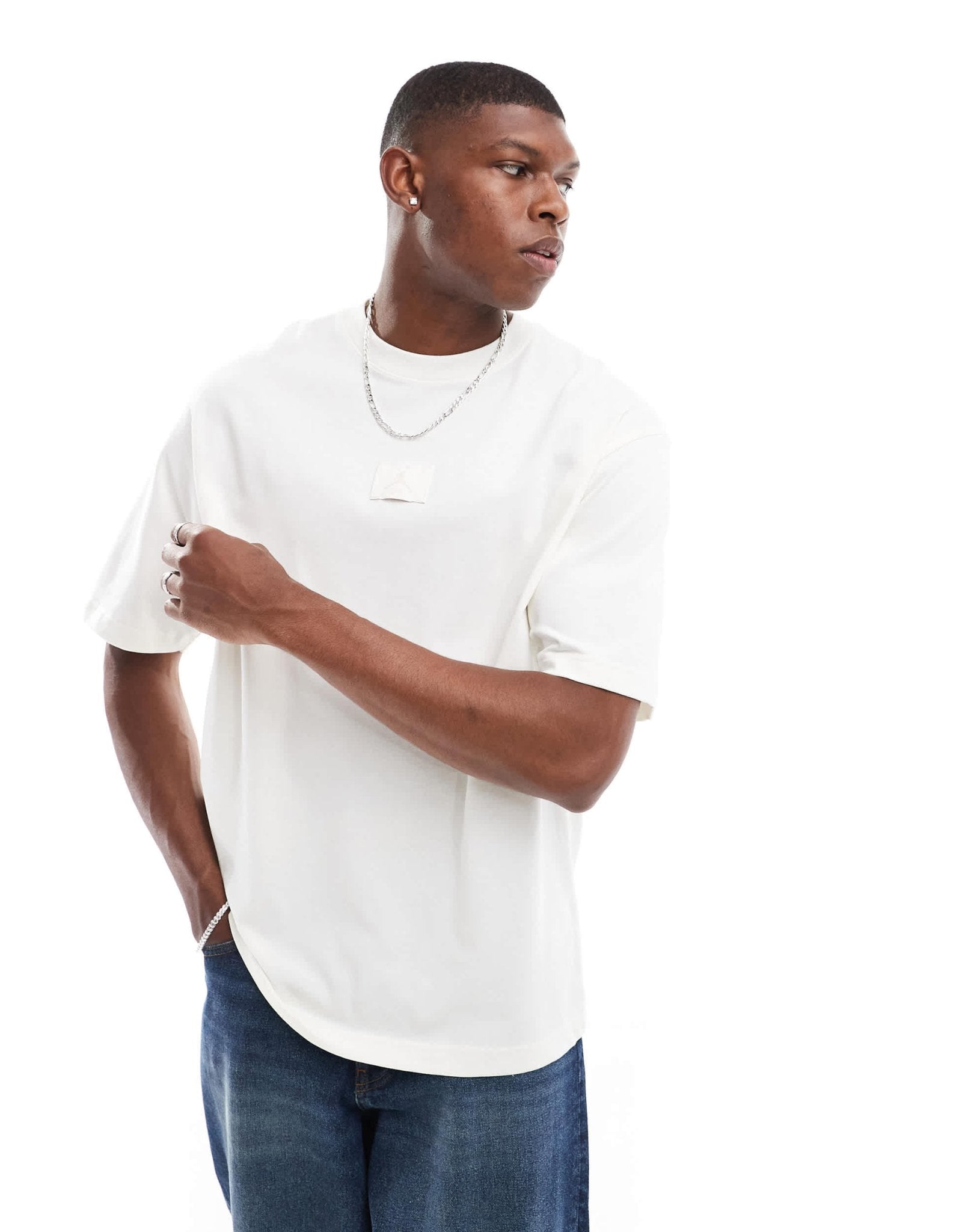 Jordan Essential oversized t-shirt in sail - ASOS Sample Sale