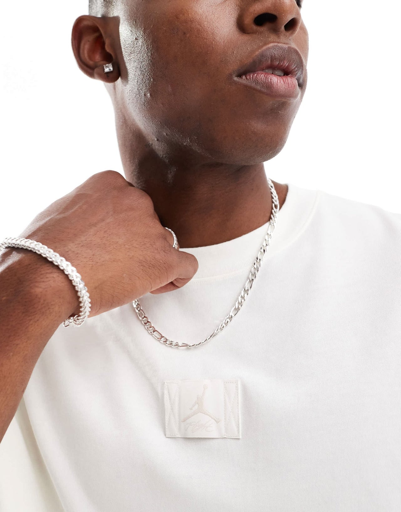 Jordan Essential oversized t-shirt in sail - ASOS Sample Sale