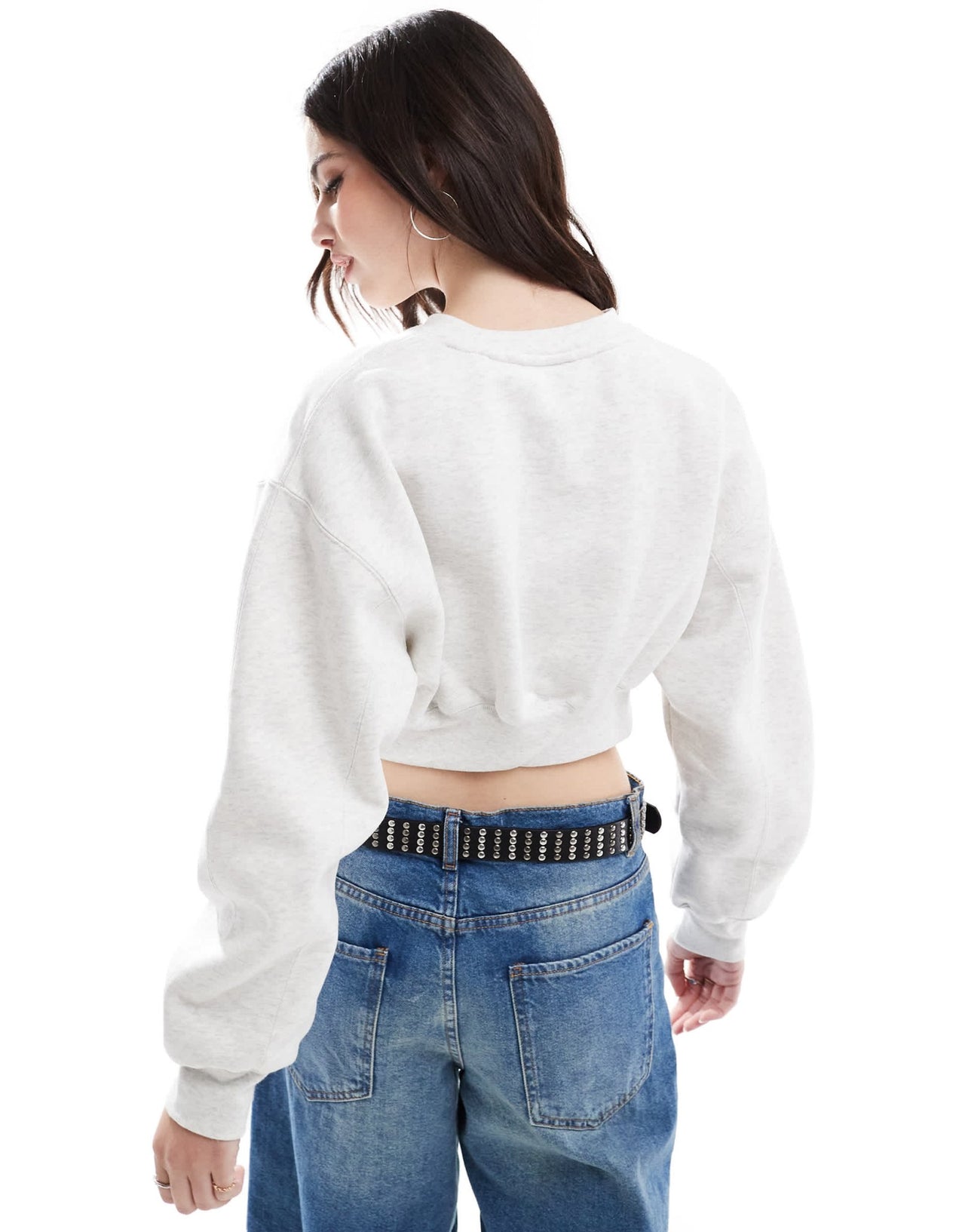 Jordan Flight Fleece cropped sweatshirt in grey - ASOS Sample Sale