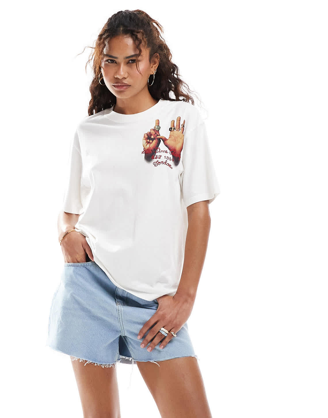 Jordan Ring Graphic back print t-shirt in white - ASOS Sample Sale