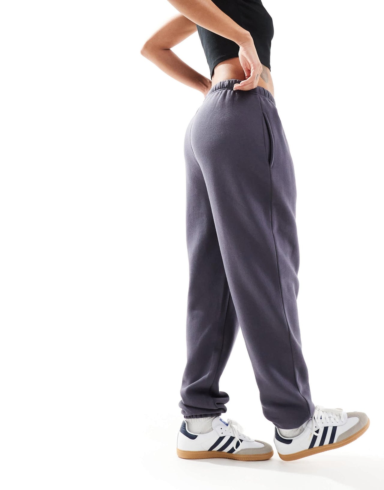 Kaiia cuffed joggers in dark grey - ASOS Sample Sale