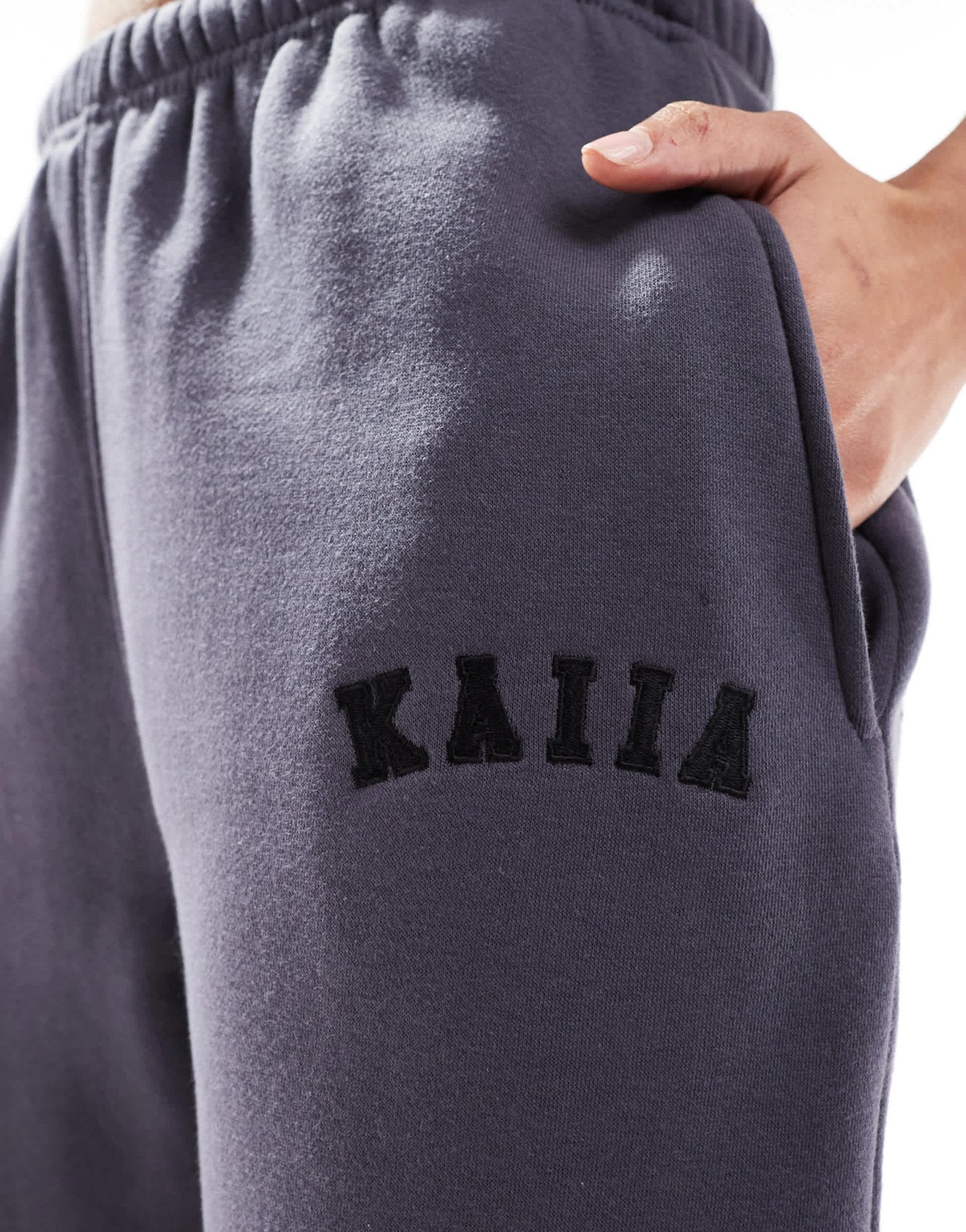 Kaiia cuffed joggers in dark grey - ASOS Sample Sale