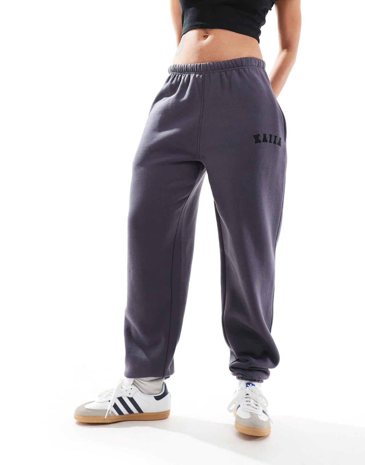 Kaiia cuffed joggers in dark grey - ASOS Sample Sale