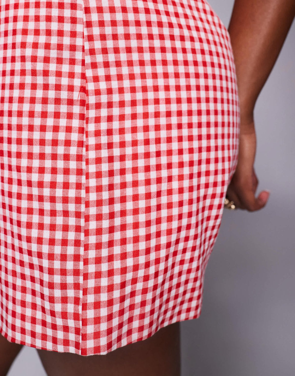 Kaiia exclusive tailored shorts in red gingham - ASOS Sample Sale