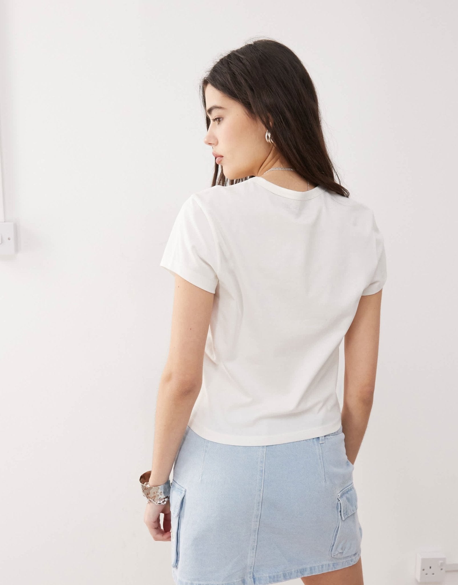 Karl Kani retro denim cargo skirt in bleached wash blue - ASOS Sample Sale