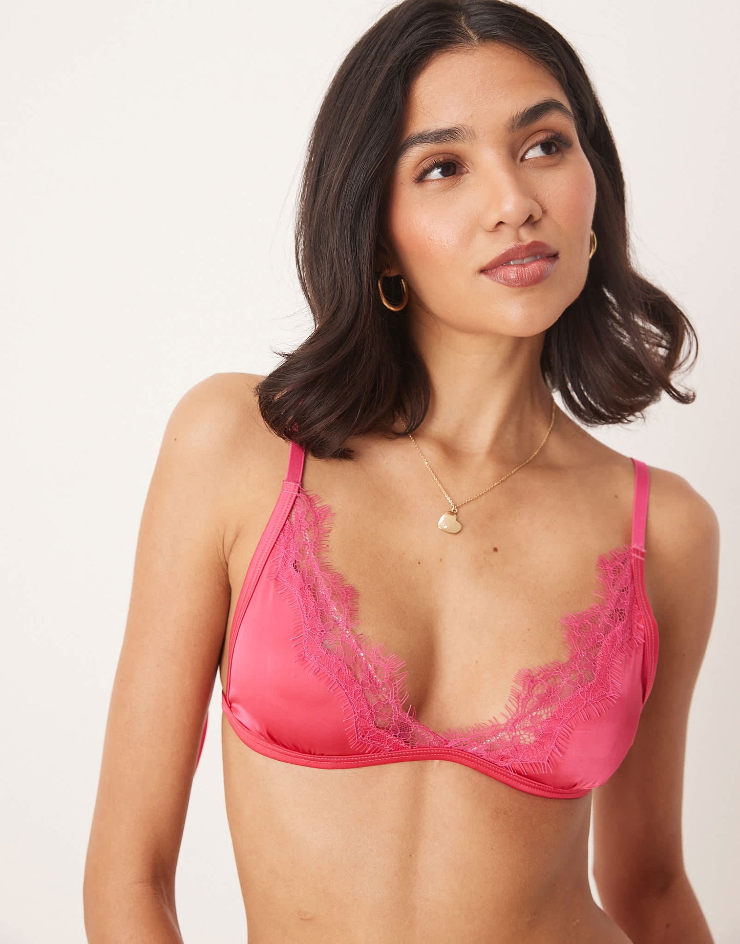 Kat The Label Sorrento bralette in hot pink - ASOS Sample Sale