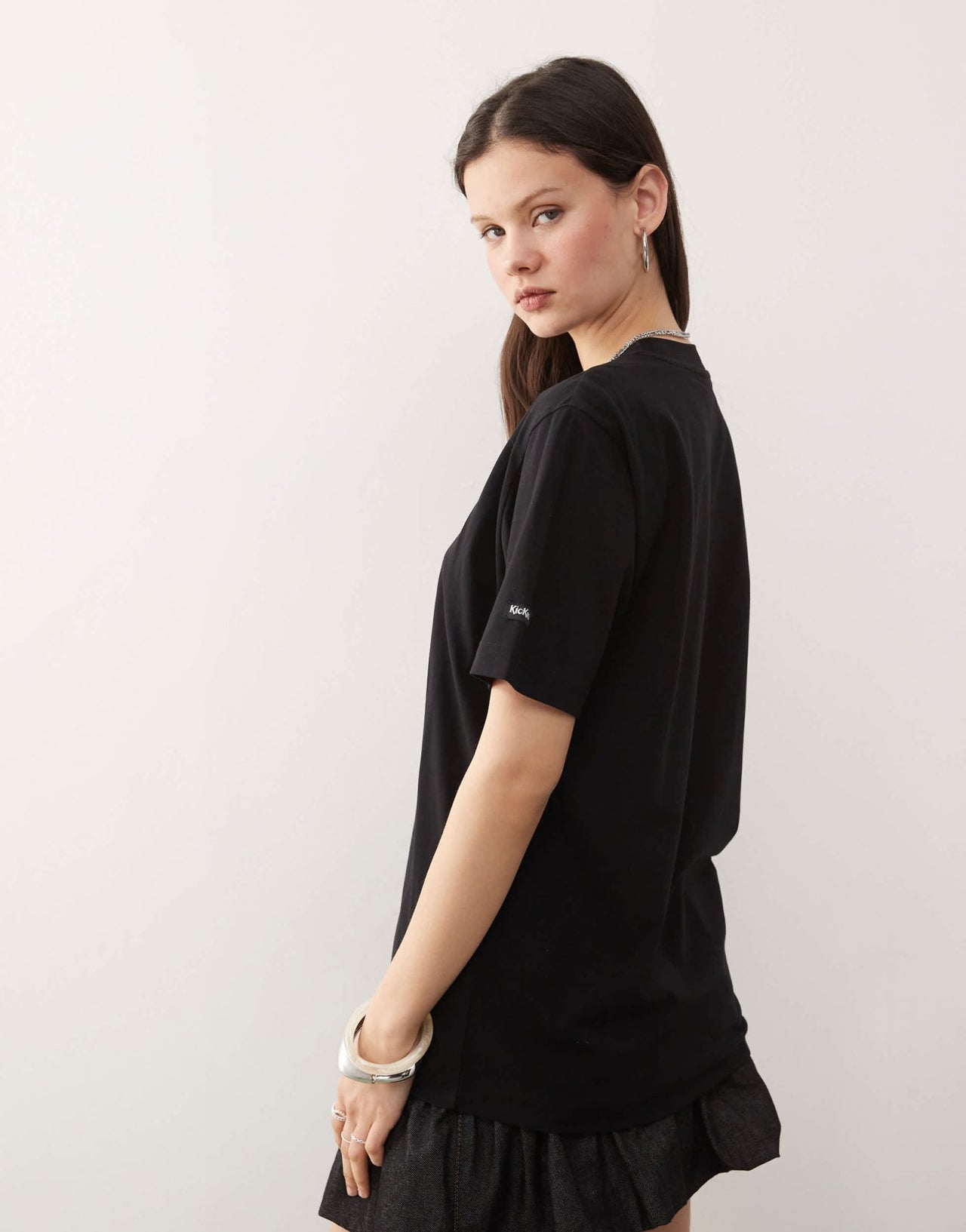 Kickers unisex oversized graphic t - shrit in black - ASOS Sample Sale