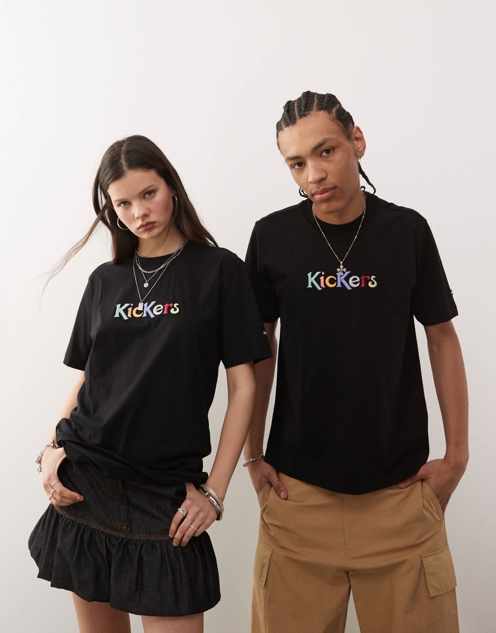 Kickers unisex oversized graphic t - shrit in black - ASOS Sample Sale