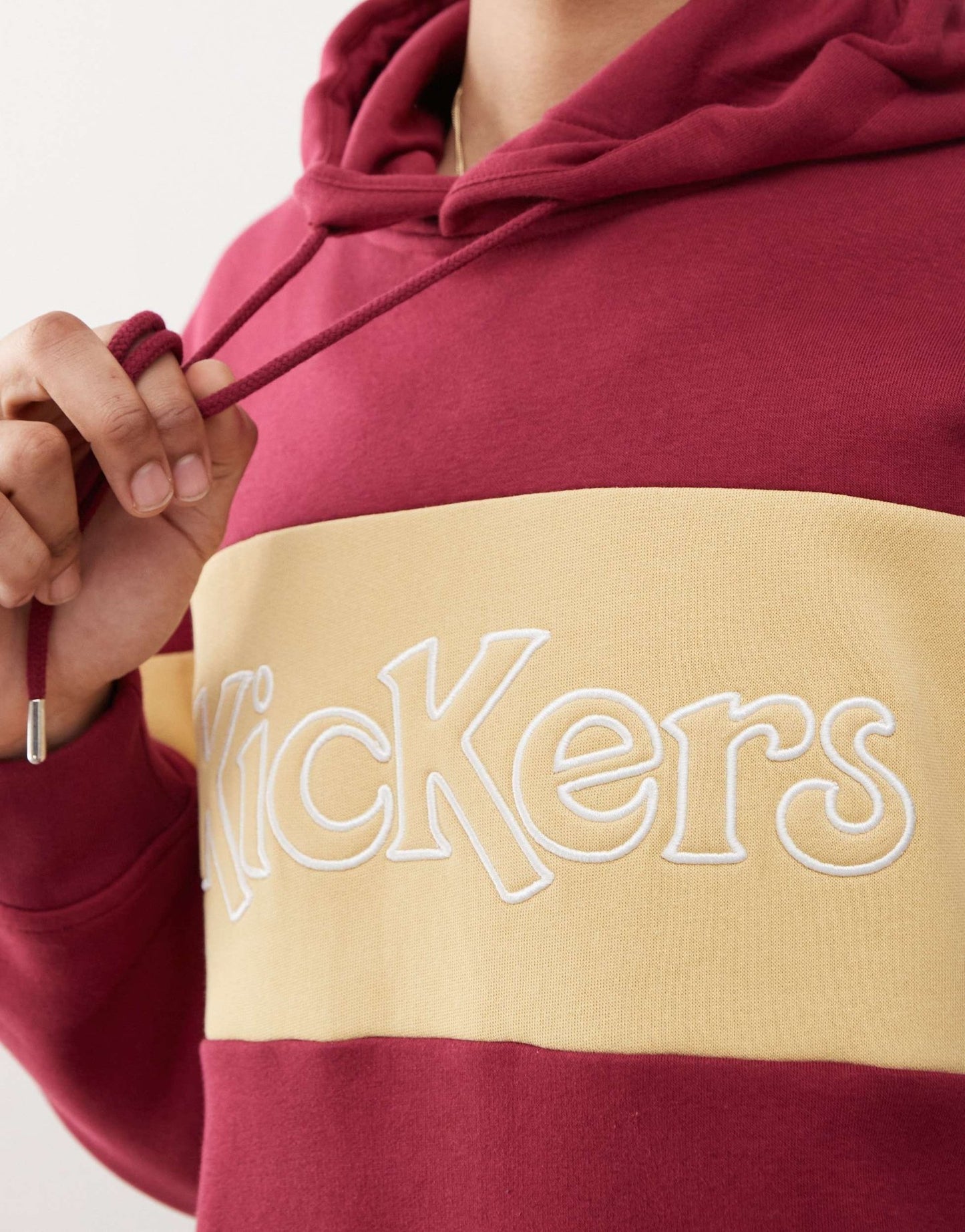 Kickers unisex oversized hoodie in deep cherry - ASOS Sample Sale