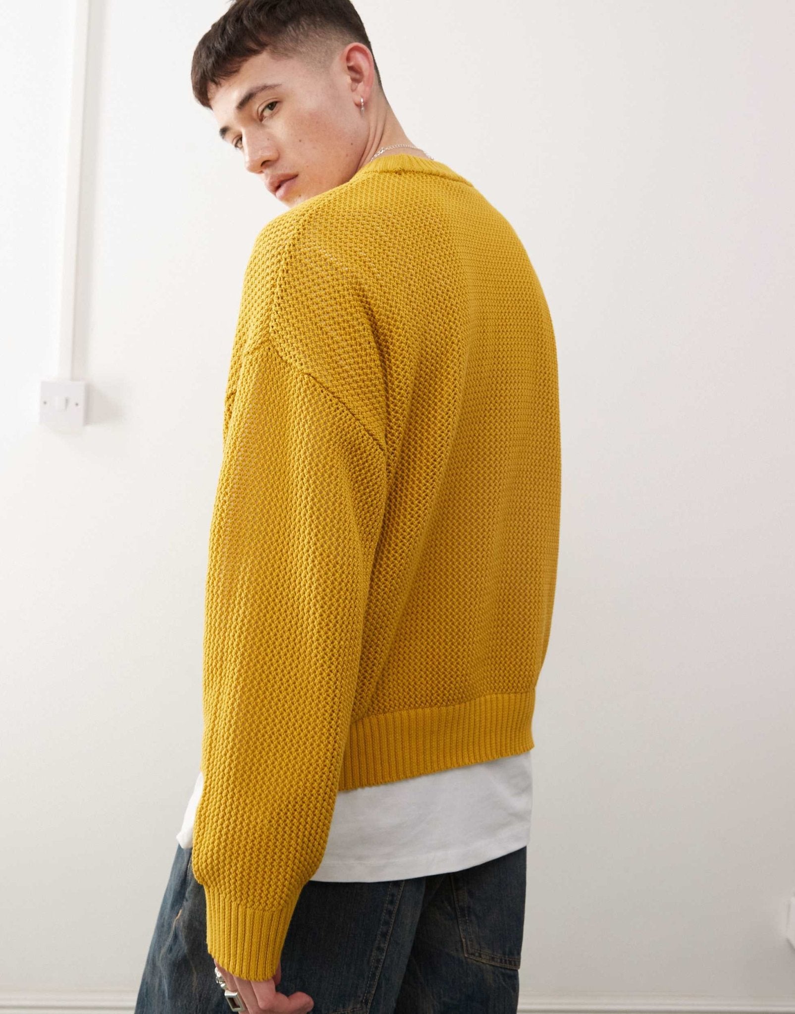 Kickers unisex sweatshirt with kickers logo in yellow - ASOS Sample Sale