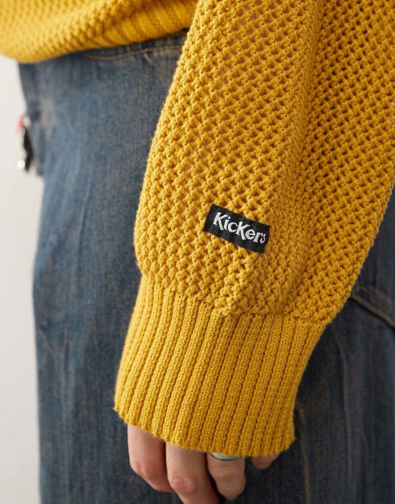 Kickers unisex sweatshirt with kickers logo in yellow - ASOS Sample Sale