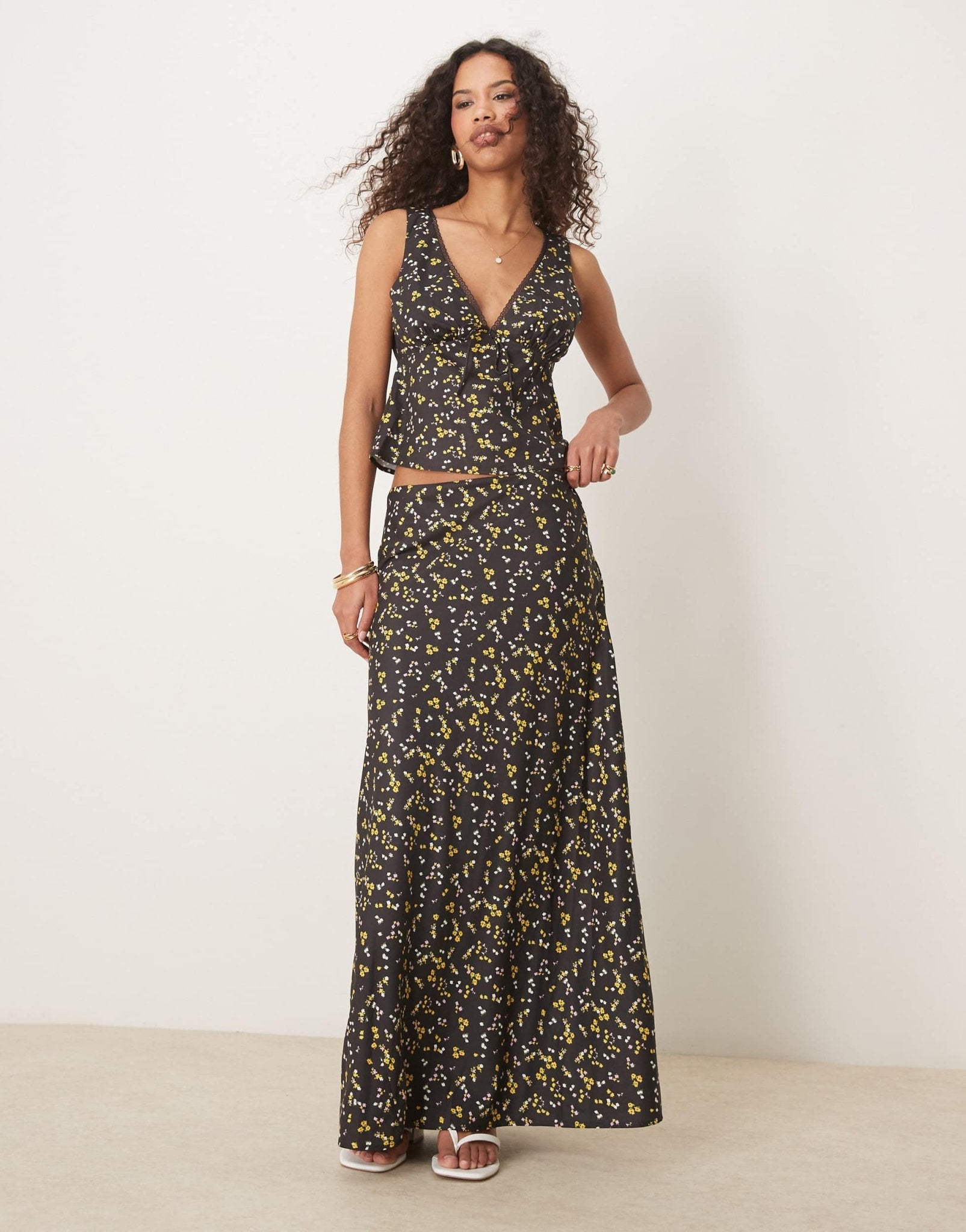 Kiss The Sky maxi slip skirt co - ord - ASOS Sample Sale