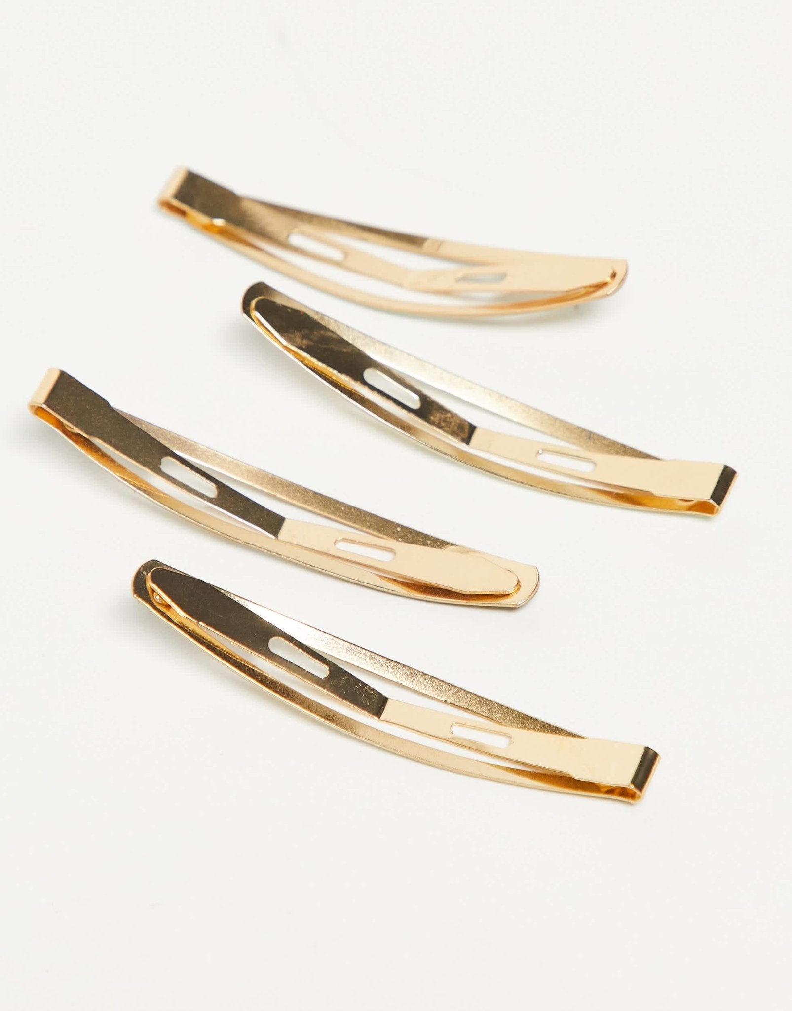 Kitsch Enamel Elongated Snap Clips 4pc - Eucalyptus - ASOS Sample Sale
