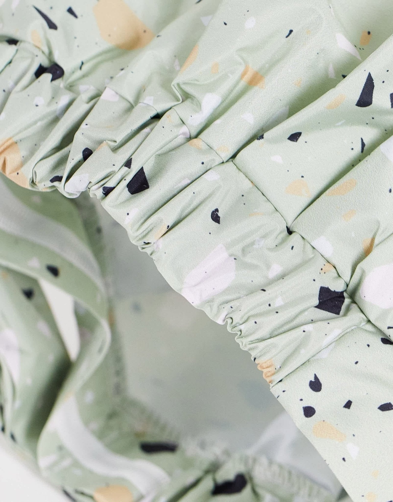 Kitsch Luxe Sage Terrazzo Shower Cap - ASOS Sample Sale