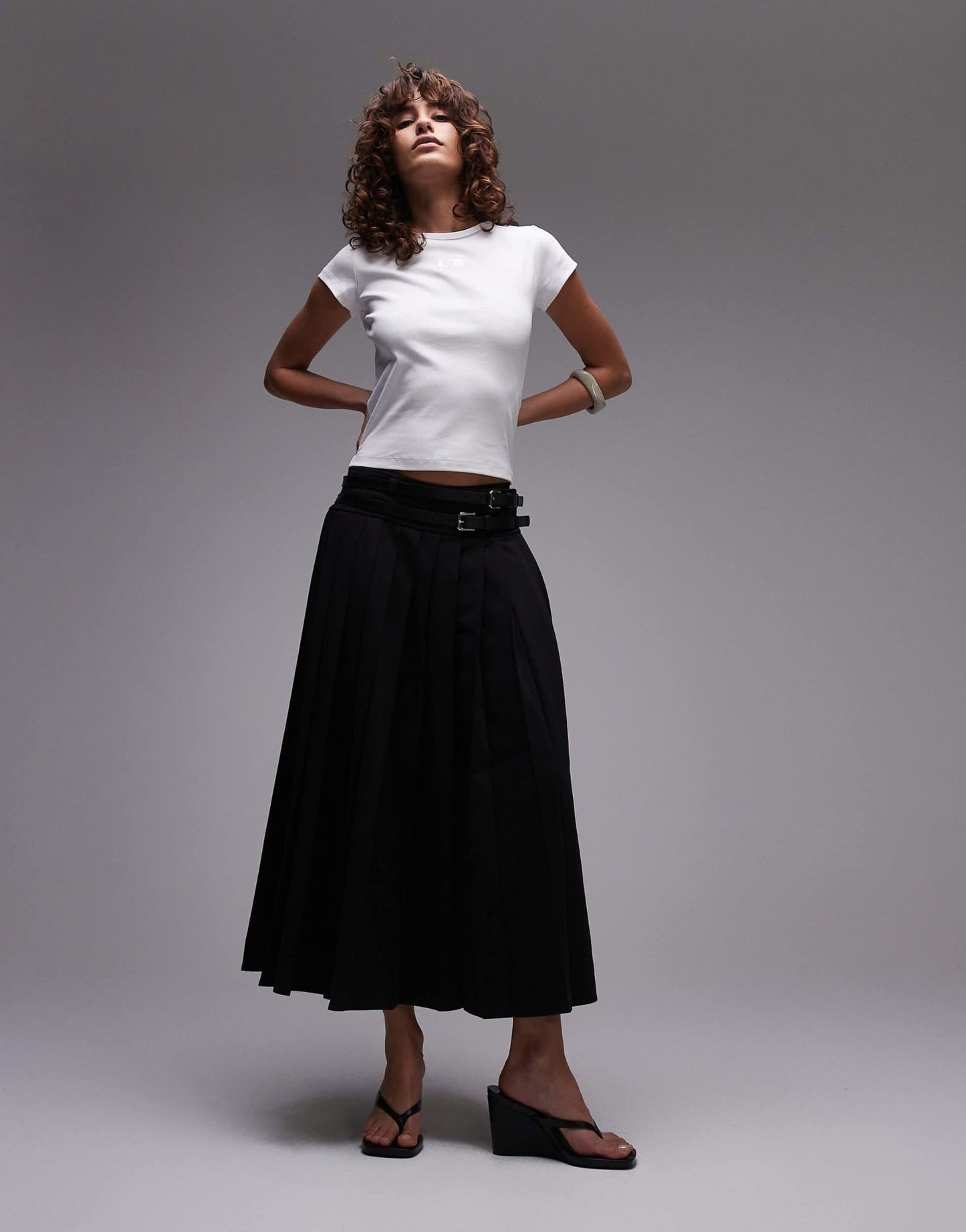 LAAGAM embroidered logo t-shirt in white - ASOS Sample Sale