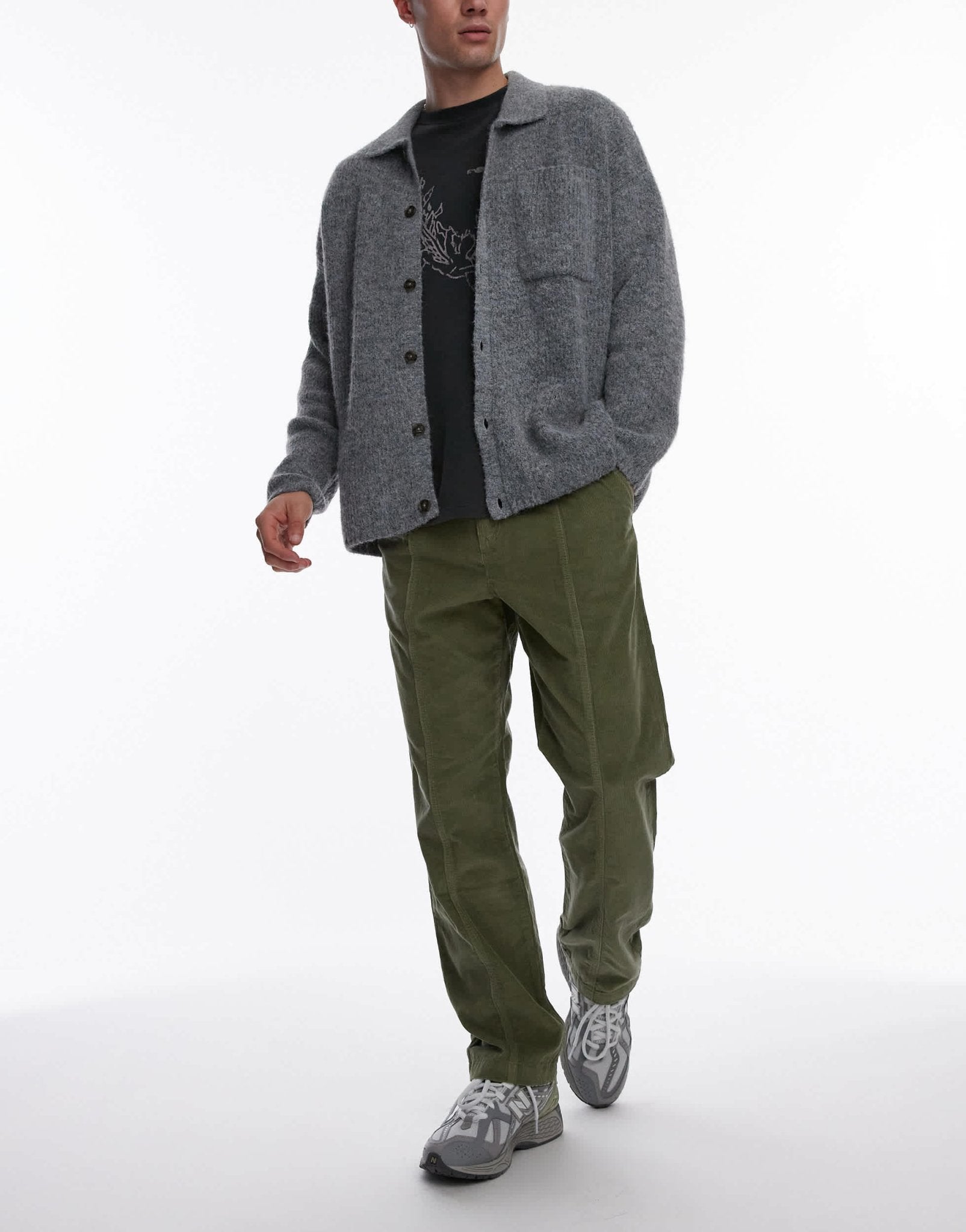 Lacoste cord trousers in khaki green - ASOS Sample Sale