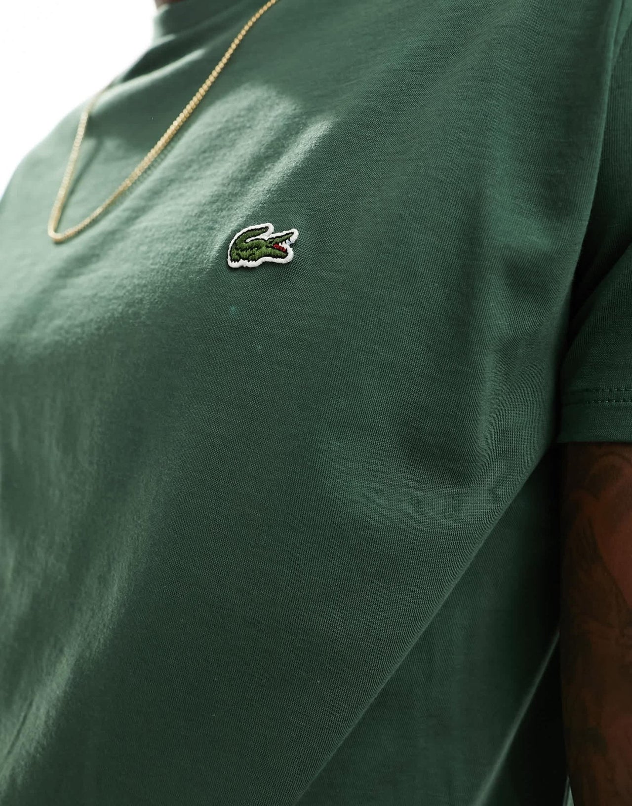 Lacoste logo t-shirt in dark green - ASOS Sample Sale
