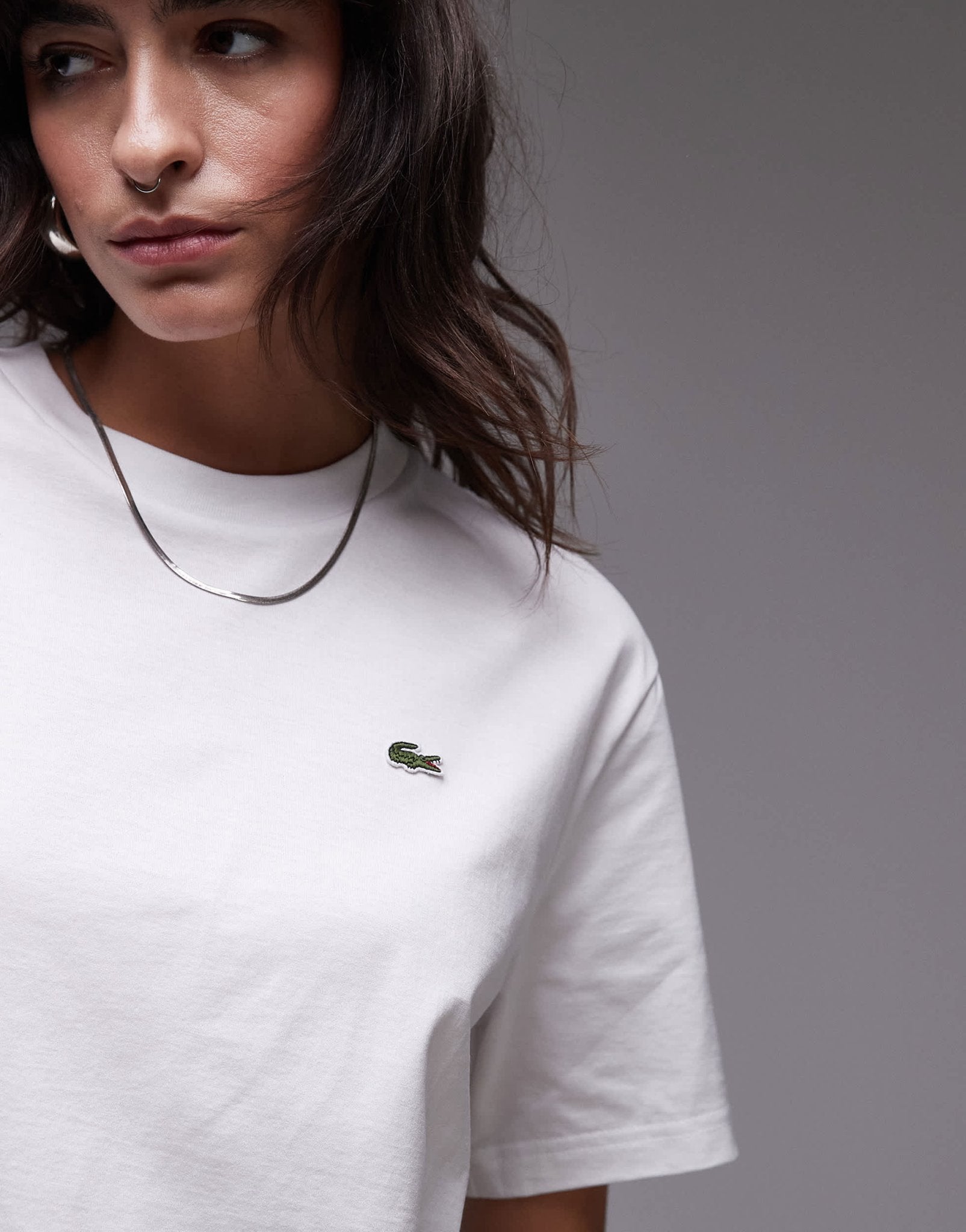 Lacoste t-shirt in white - ASOS Sample Sale