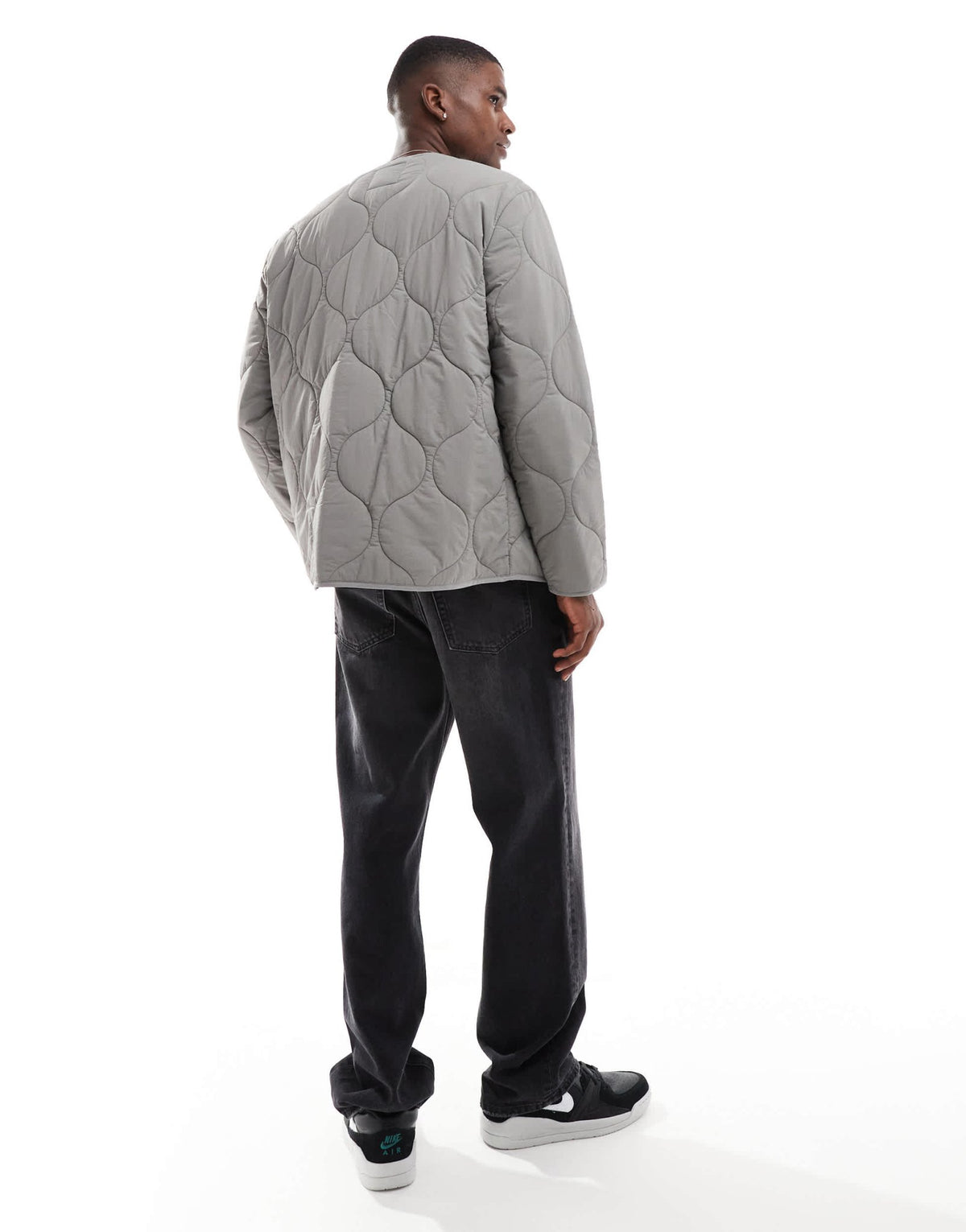 Lee onion quilt liner jacket in light grey - ASOS Sample Sale