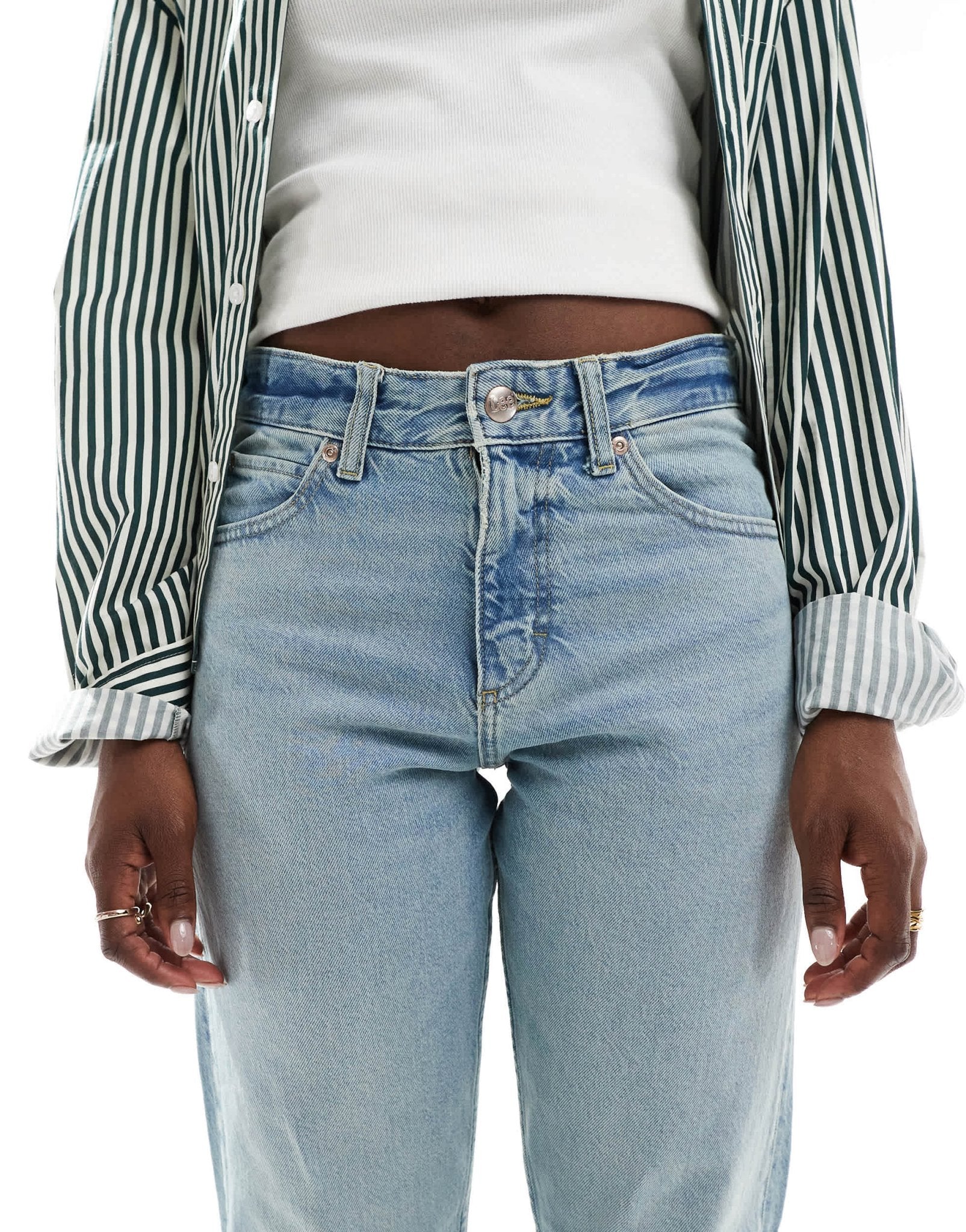 Lee Rider Classic relaxed straight fit jeans in light blue - ASOS Sample Sale