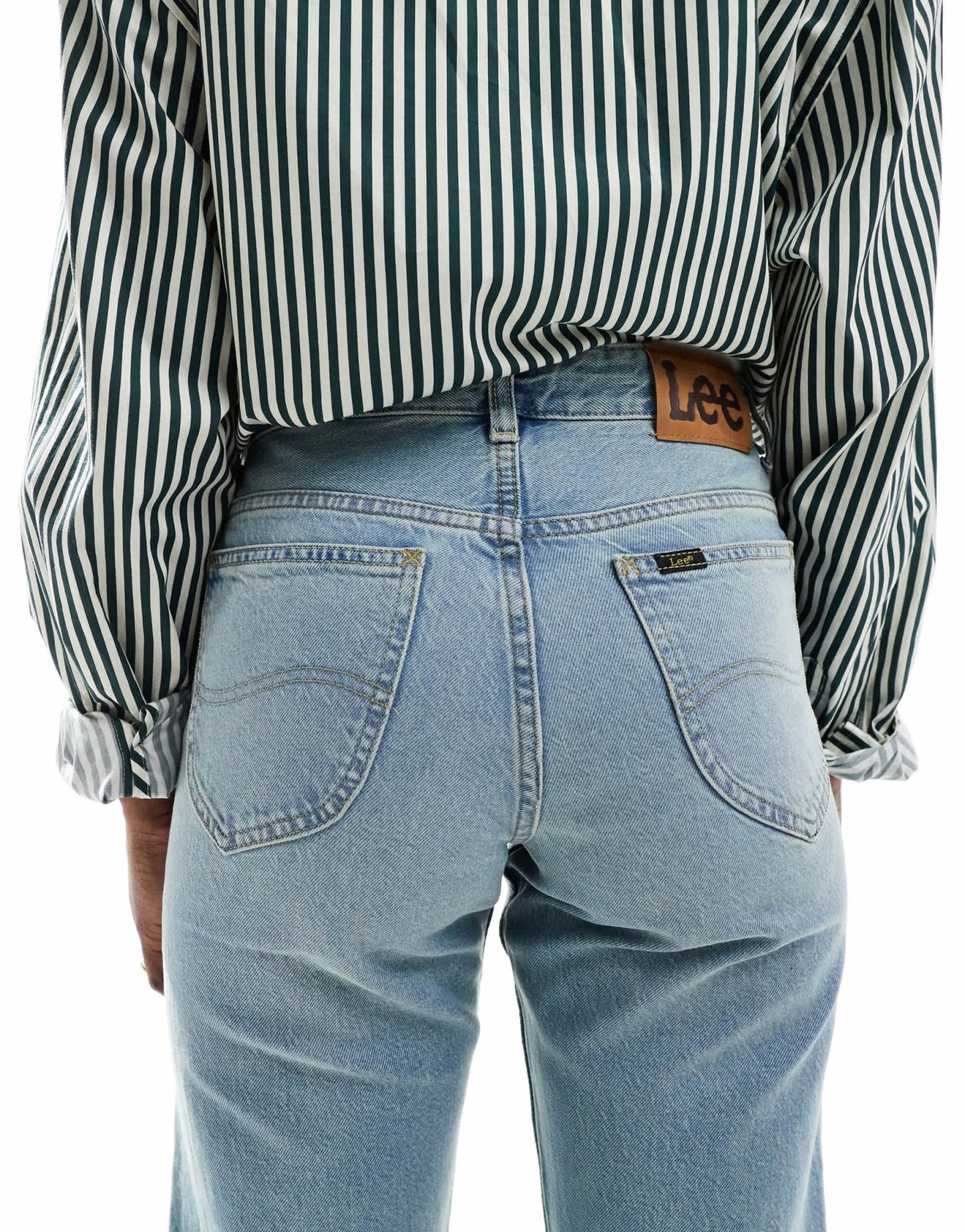 Lee Rider Classic relaxed straight fit jeans in light blue - ASOS Sample Sale