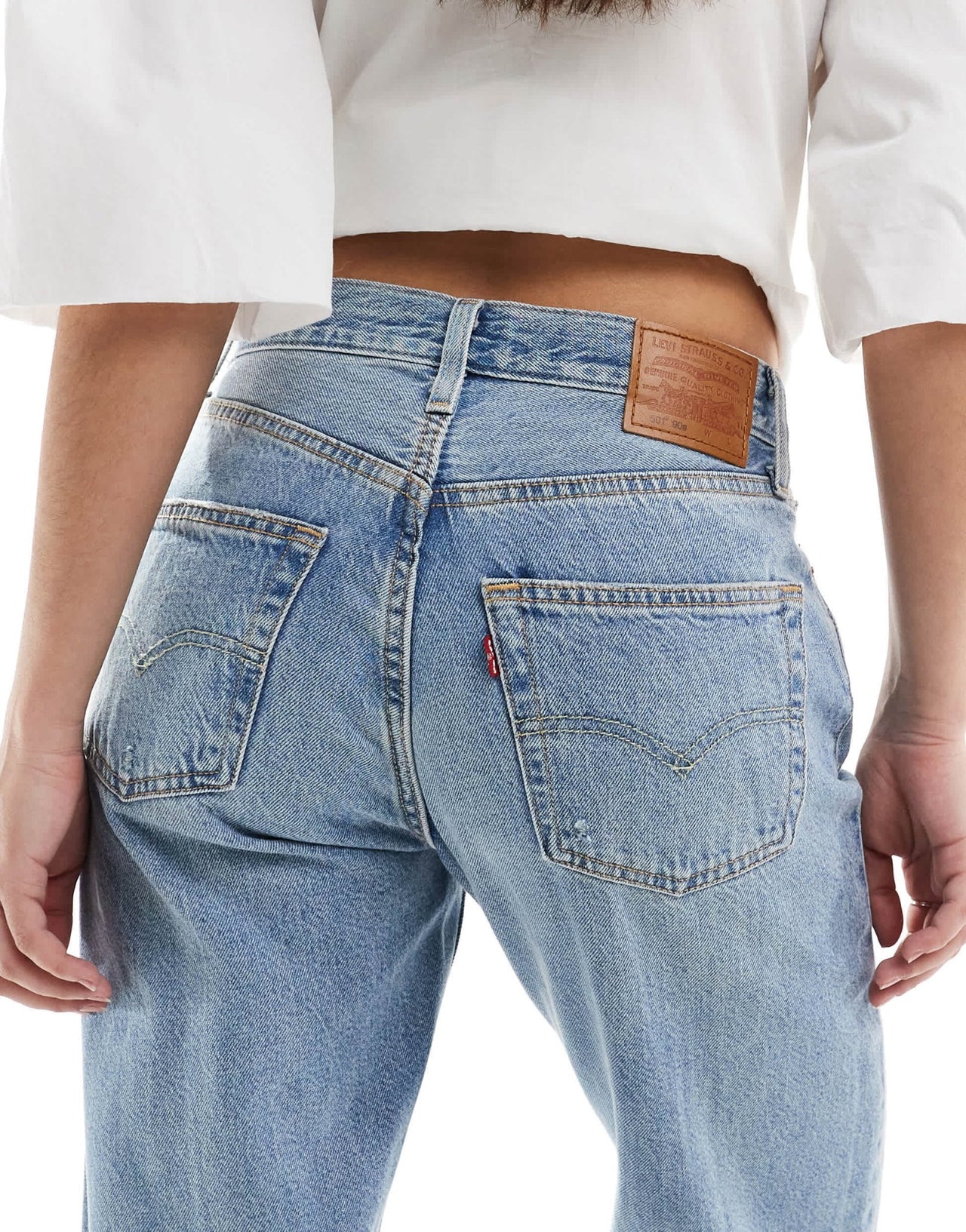 Levi's 501 '90s light weight denim jeans in light blue - ASOS Sample Sale