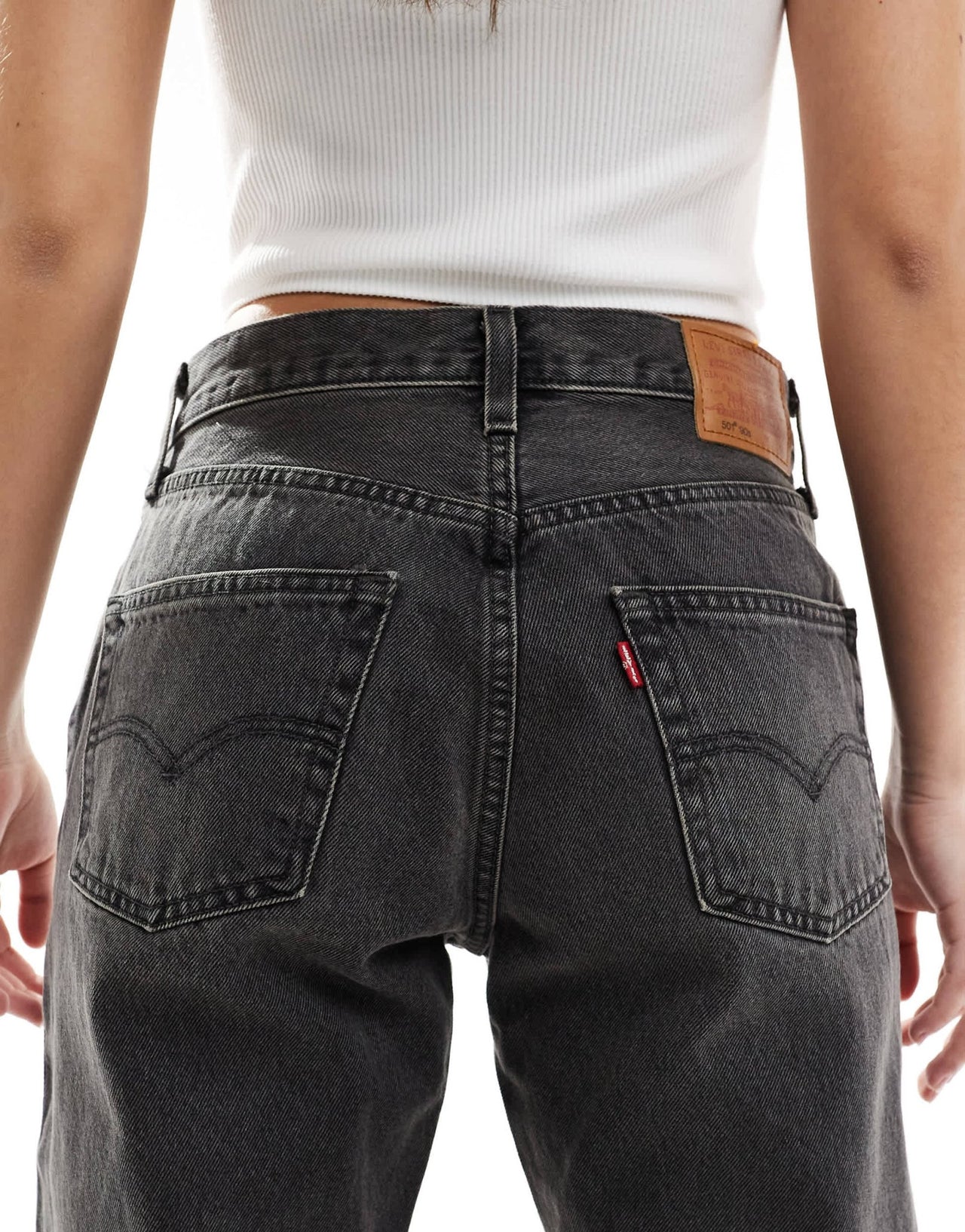 Levi's 501 90's straight jeans in washed black - ASOS Sample Sale