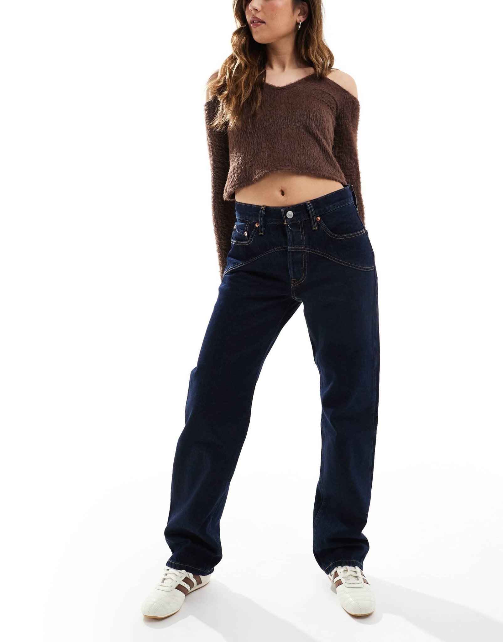 Levi's 501 '90s western denim jeans in dark blue - ASOS Sample Sale