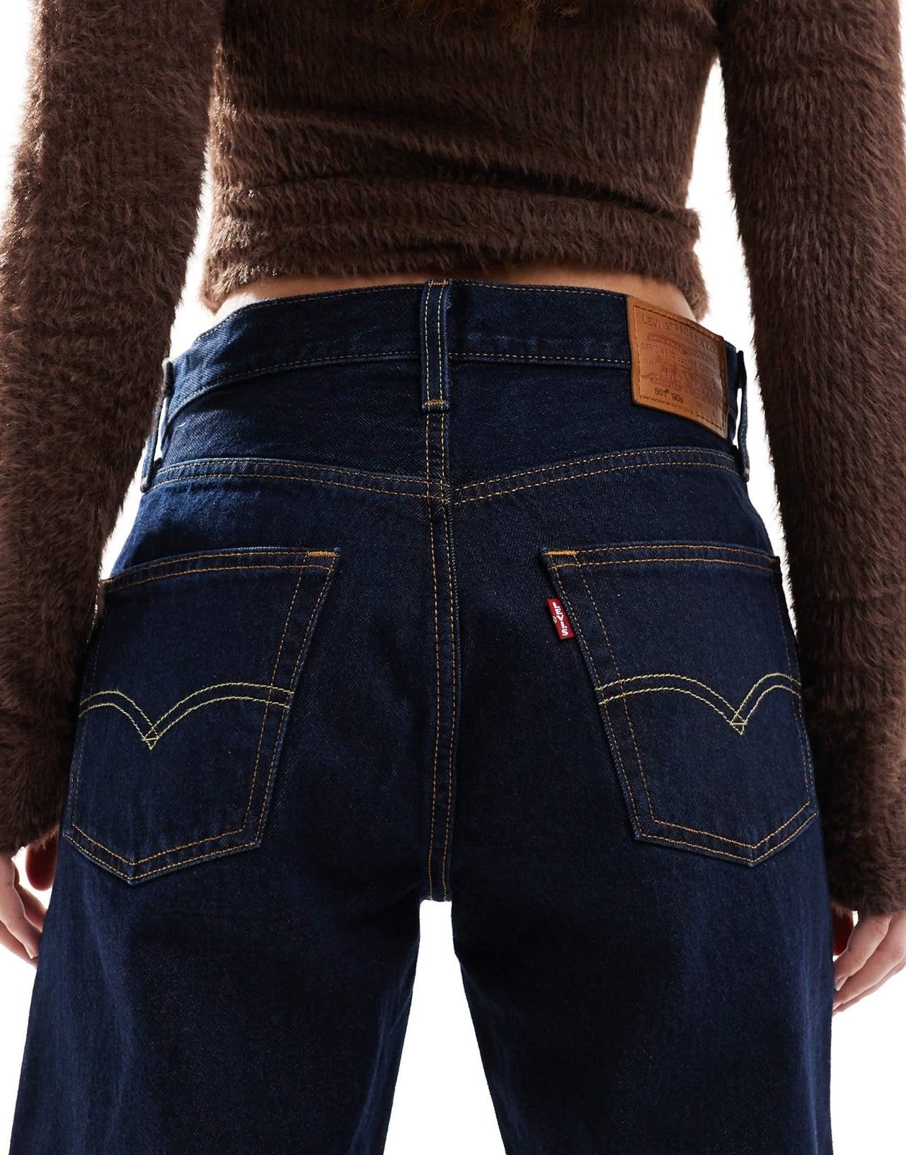 Levi's 501 '90s western denim jeans in dark blue - ASOS Sample Sale