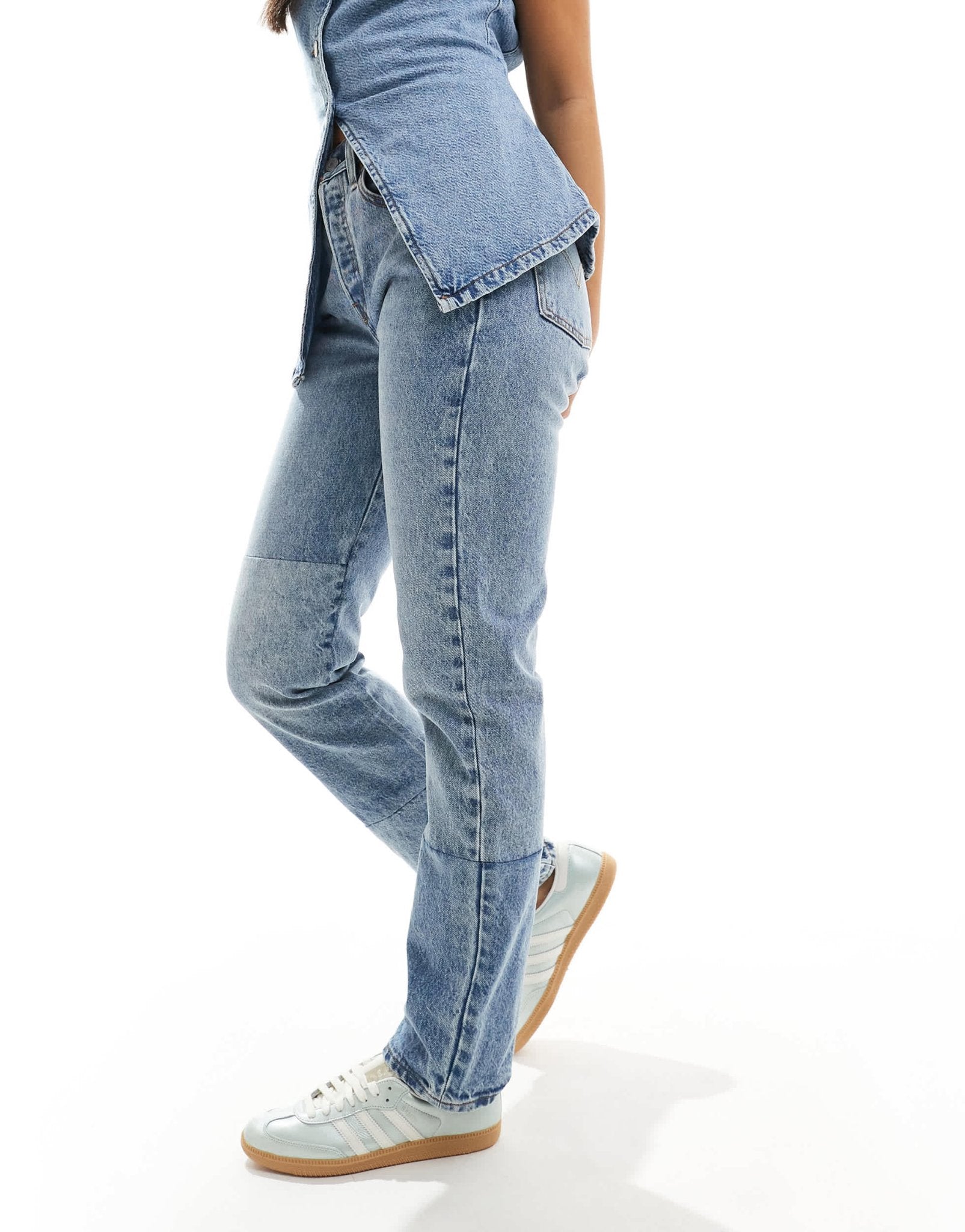Levi's 501 clean craft contrast jeans in light blue - ASOS Sample Sale