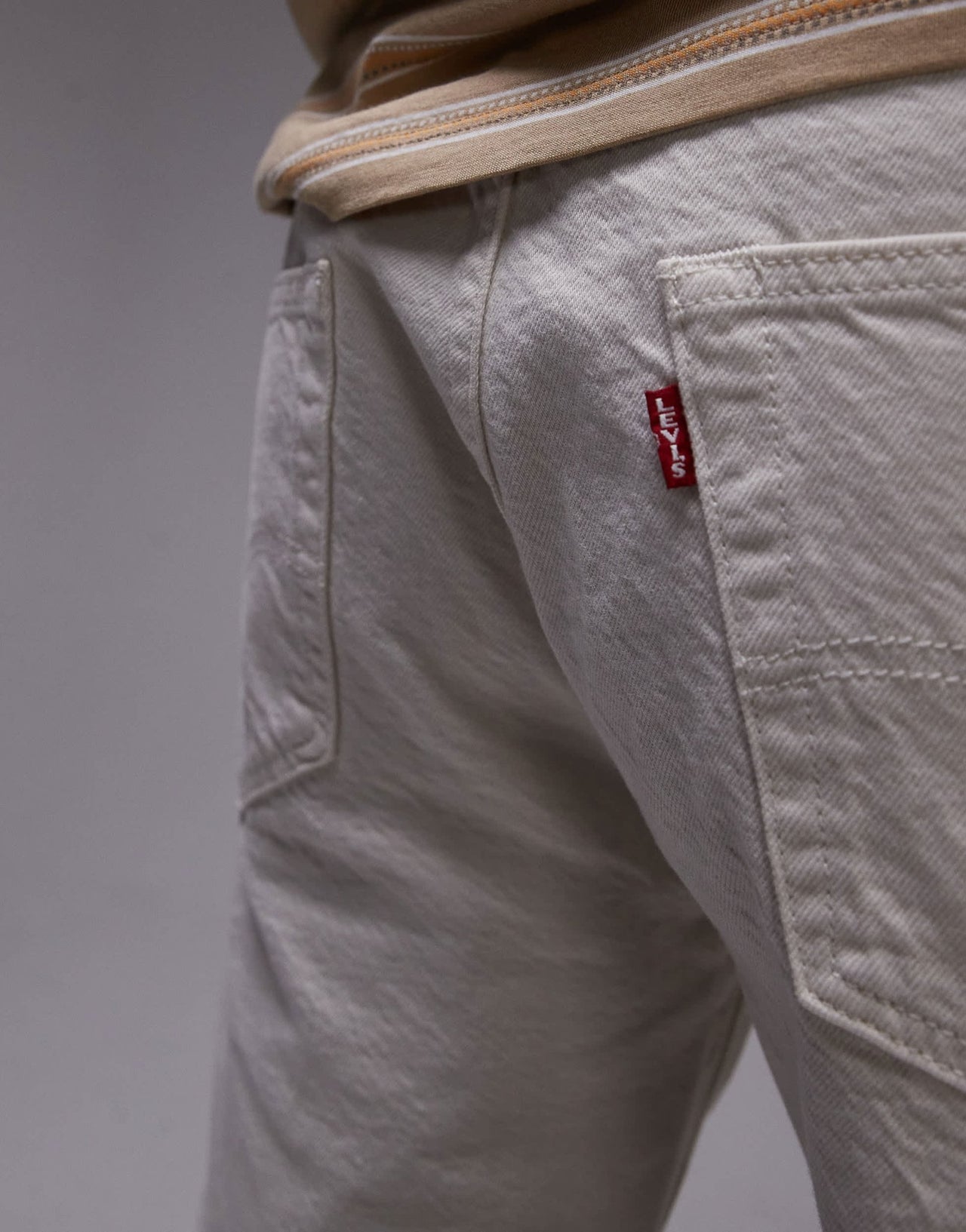 Levi's 501 Original straight lightweight denim shorts in ecru - ASOS Sample Sale