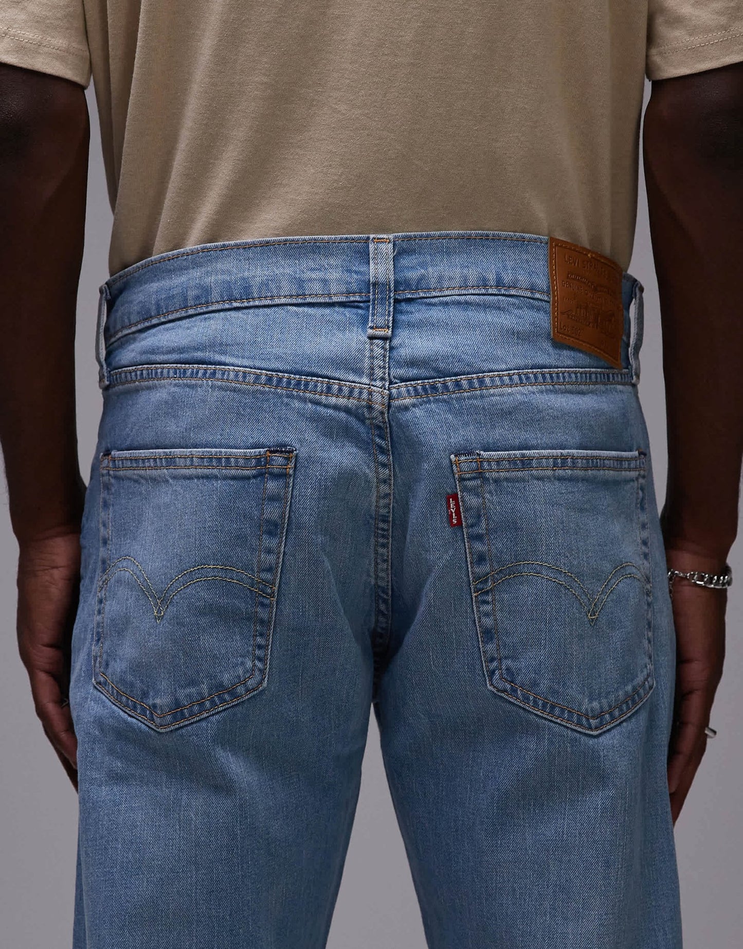 Levi's 502 taper fit jeans in light blue wash - ASOS Sample Sale