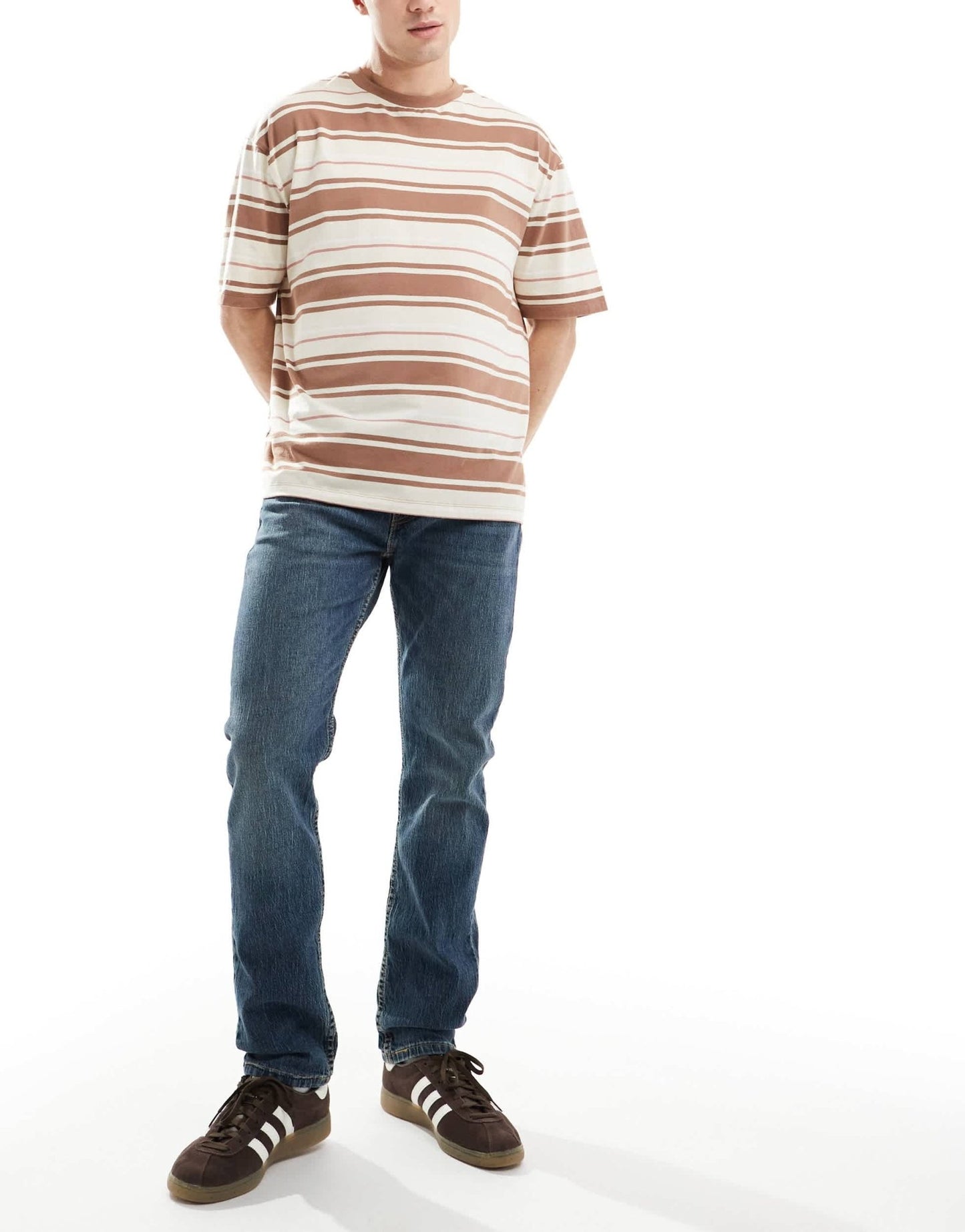 Levi's 502 tapered fit performance cool denim jeans in mid blue - ASOS Sample Sale