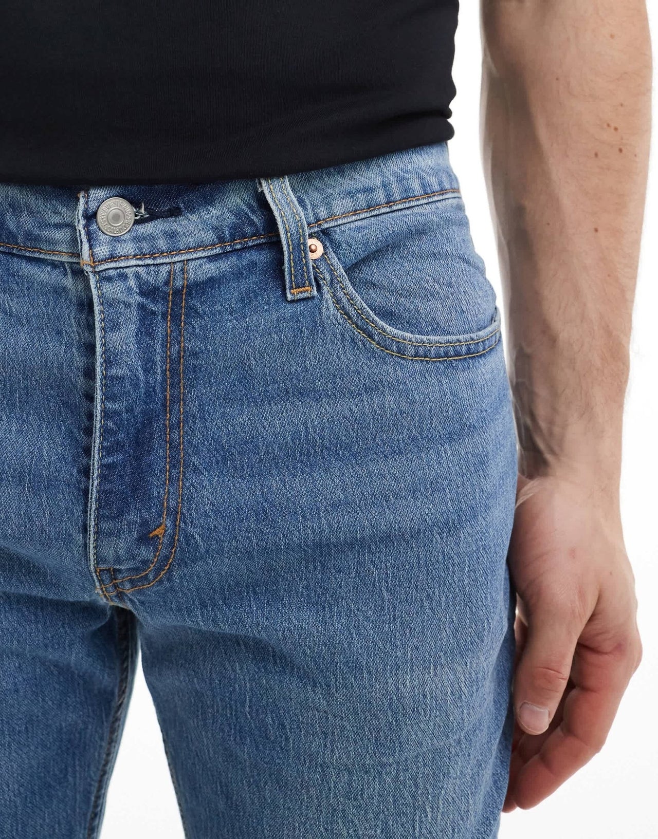Levi's 511 slim fit performance cool denim jeans in mid blue - ASOS Sample Sale