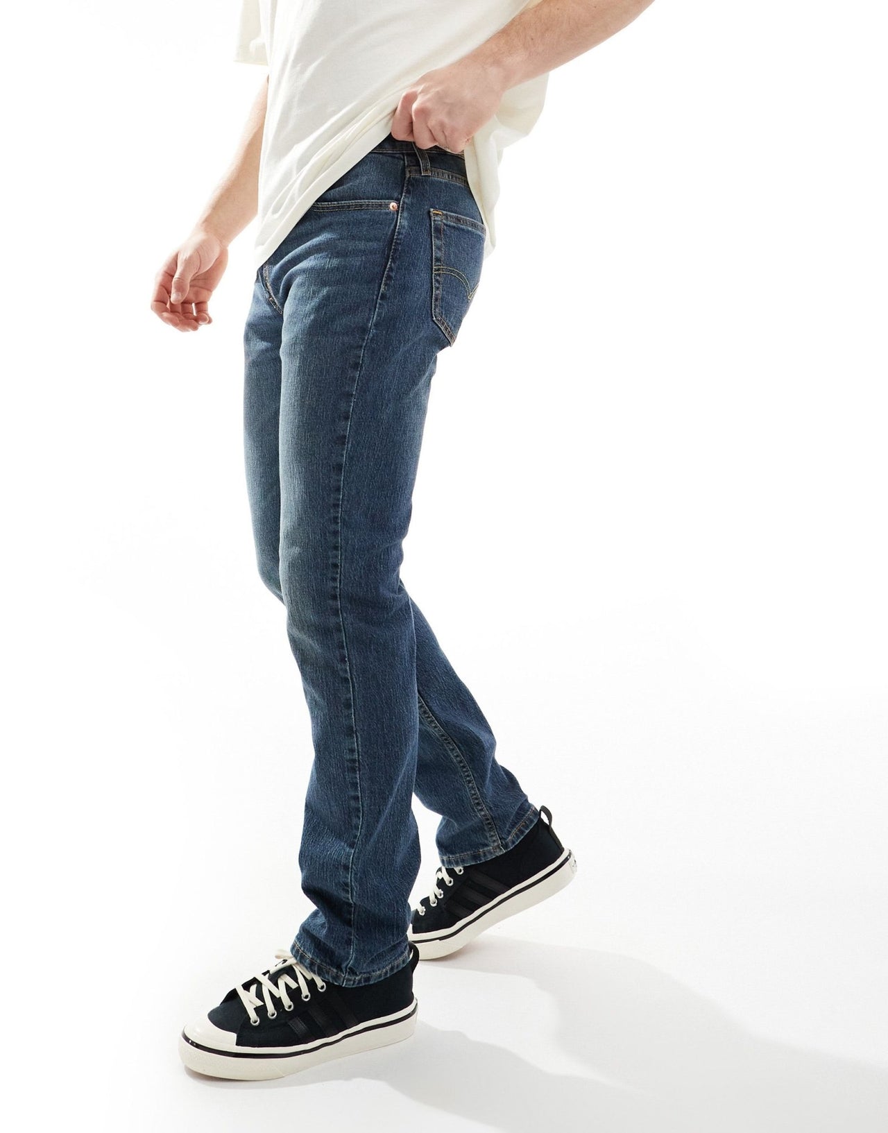 Levi's 511 slim fit performance cool denim jeans in mid blue - ASOS Sample Sale