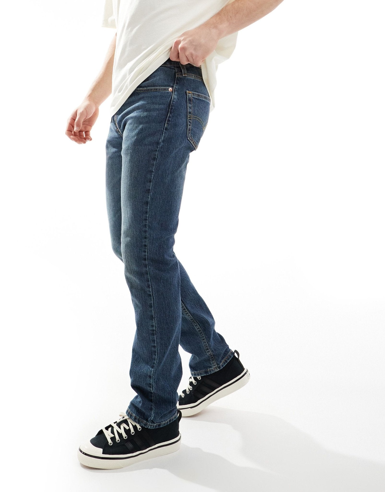 Levi's 511 slim fit performance cool denim jeans in mid blue - ASOS Sample Sale