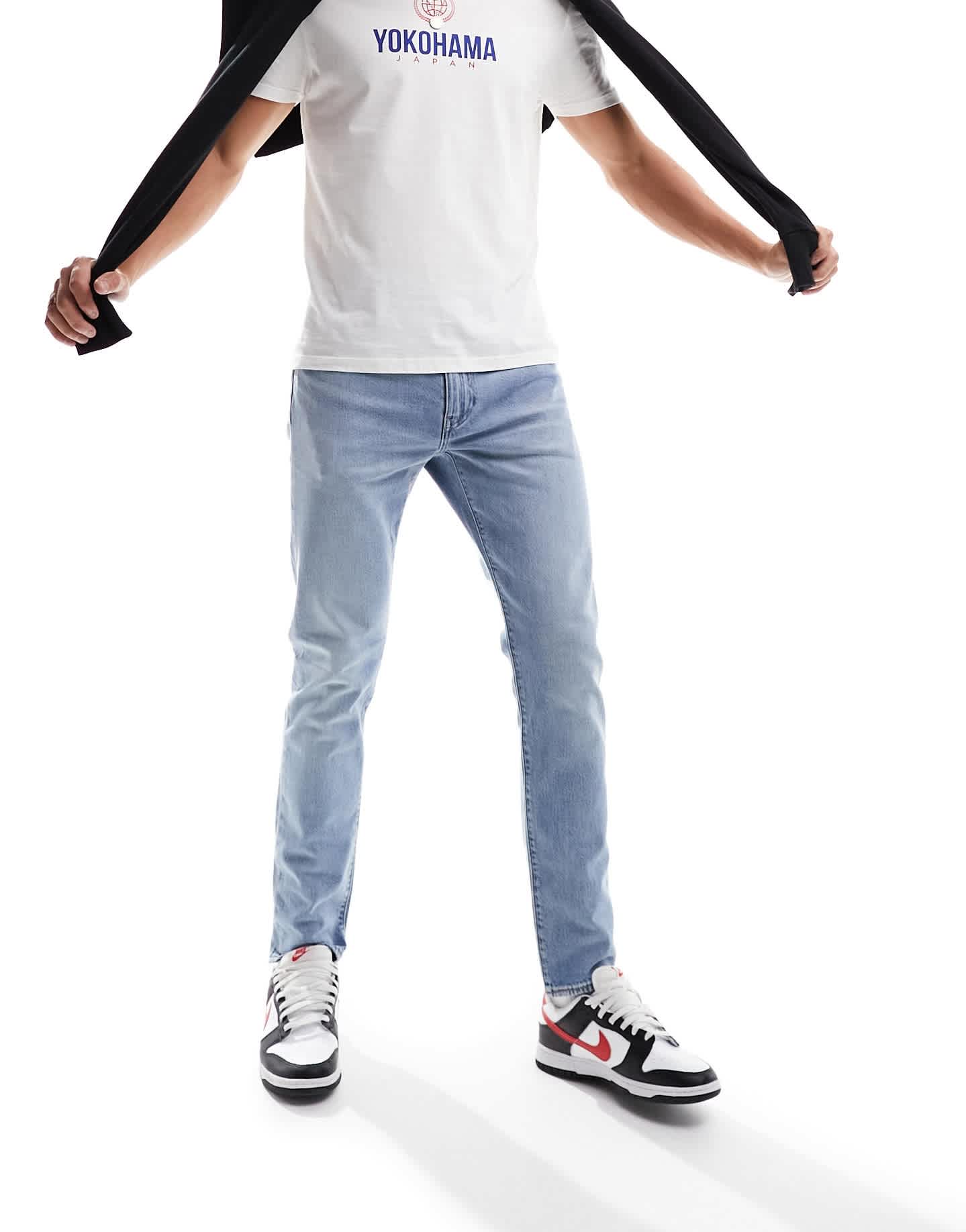 Levi's 512 slim tapered jeans in light wash blue - ASOS Sample Sale