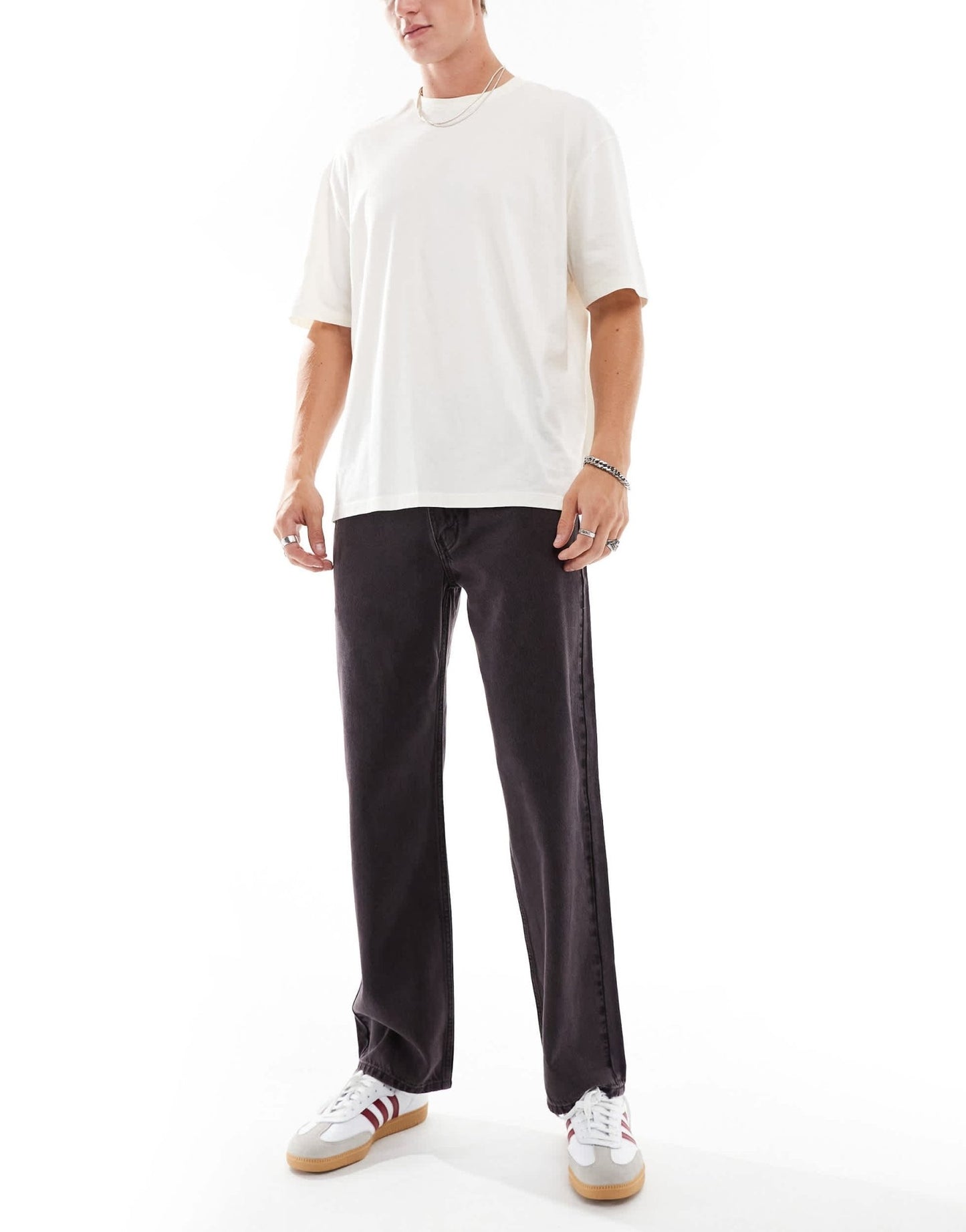 Levi's 565 '97 loose straight fit jeans in washed black with purple tint - ASOS Sample Sale